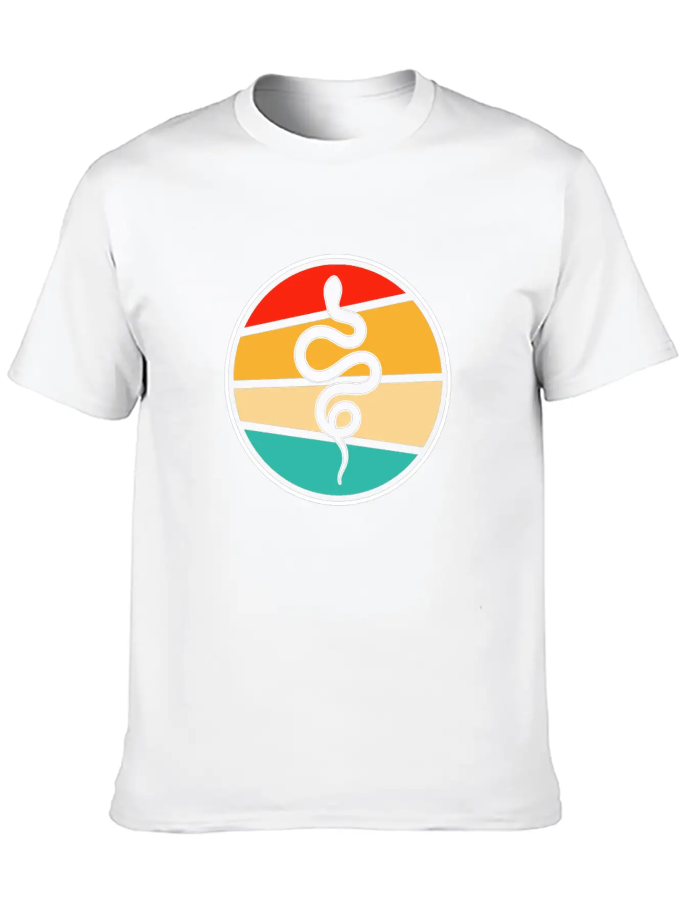 Snake Retro Essential Unisex Summer Tee – Soft Cotton Casual Fit
