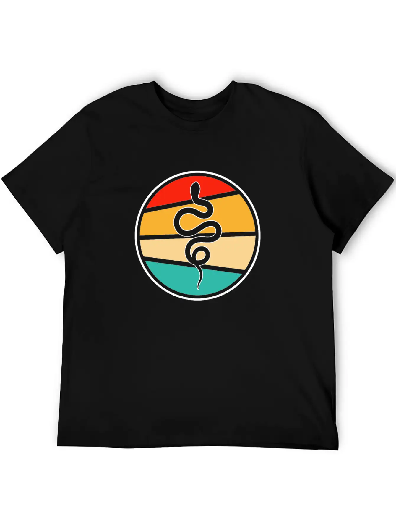 Snake Retro Essential Unisex Summer Tee – Soft Cotton Casual Fit