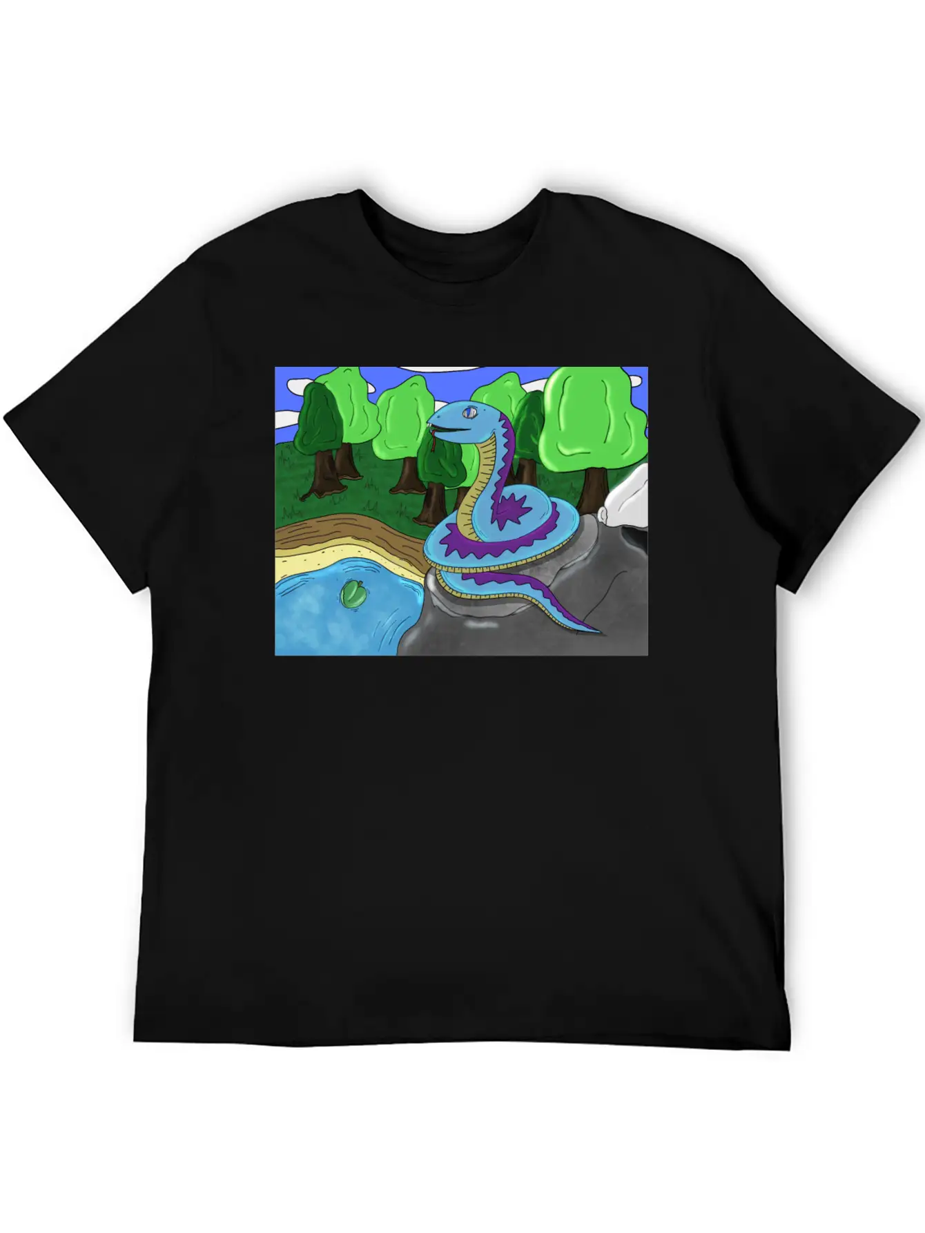 Snake Stylish Everyday T-Shirt – Unisex Basic Cotton Tee