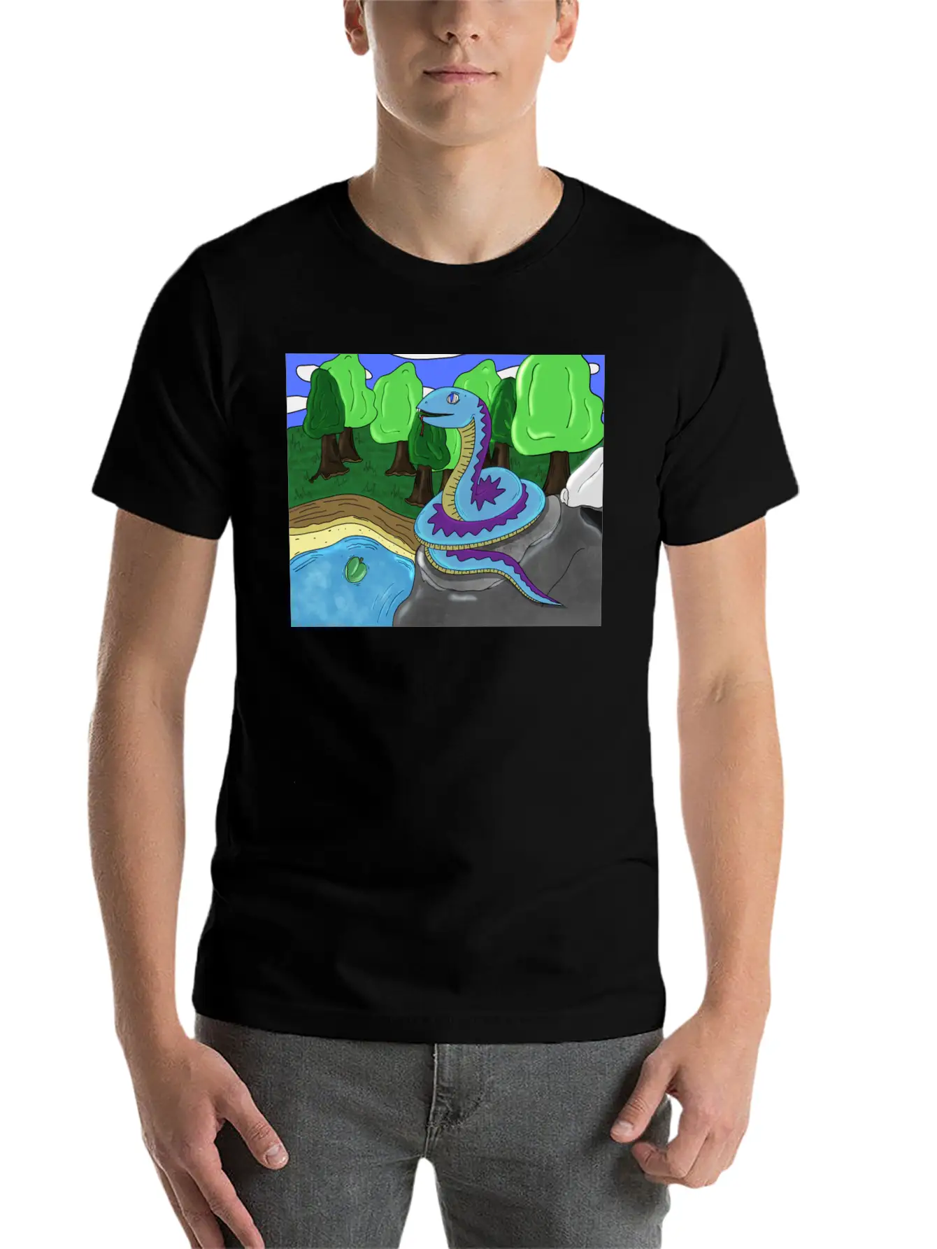 Snake Stylish Everyday T-Shirt – Unisex Basic Cotton Tee