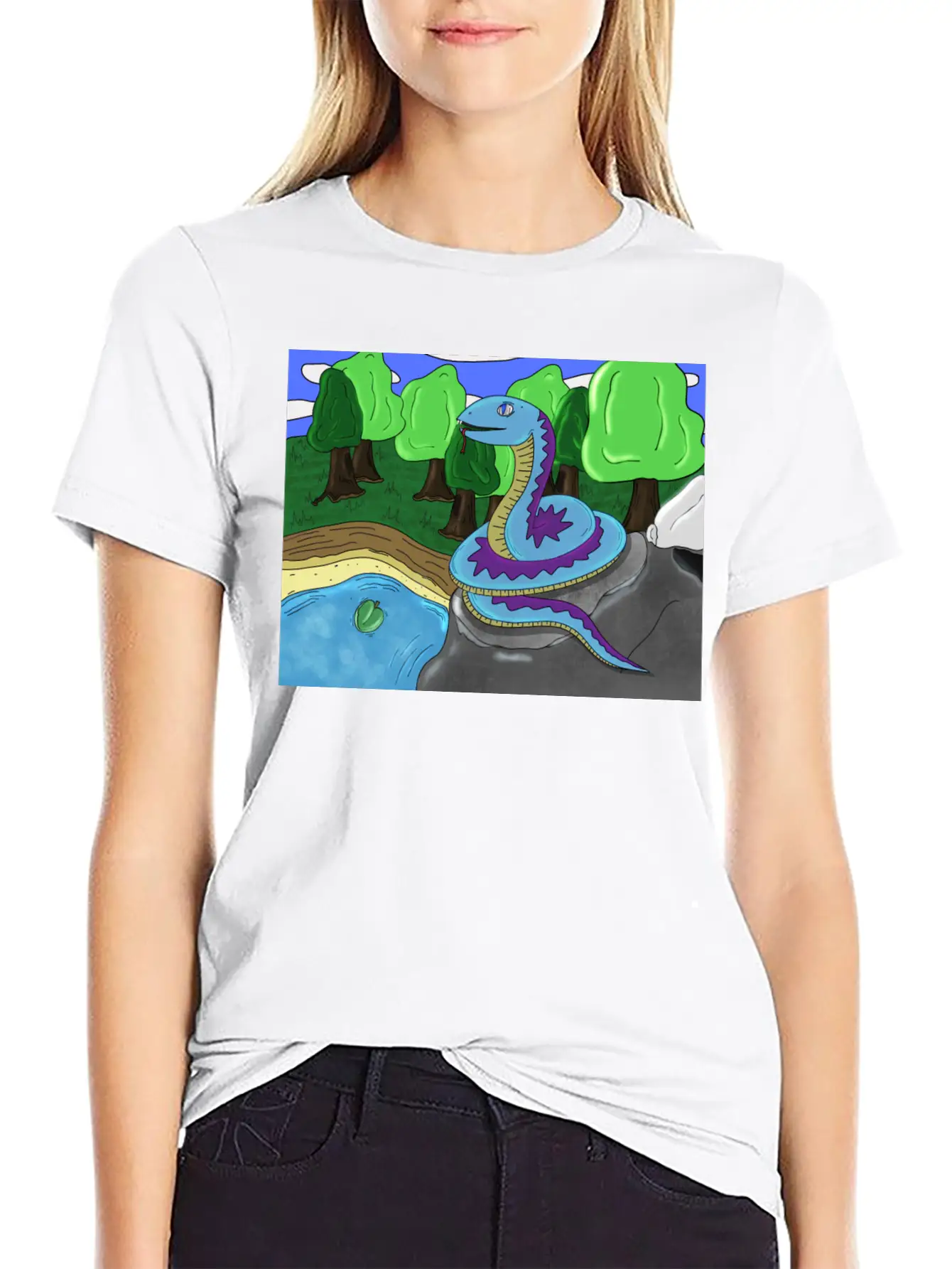 Snake Stylish Everyday T-Shirt – Unisex Basic Cotton Tee
