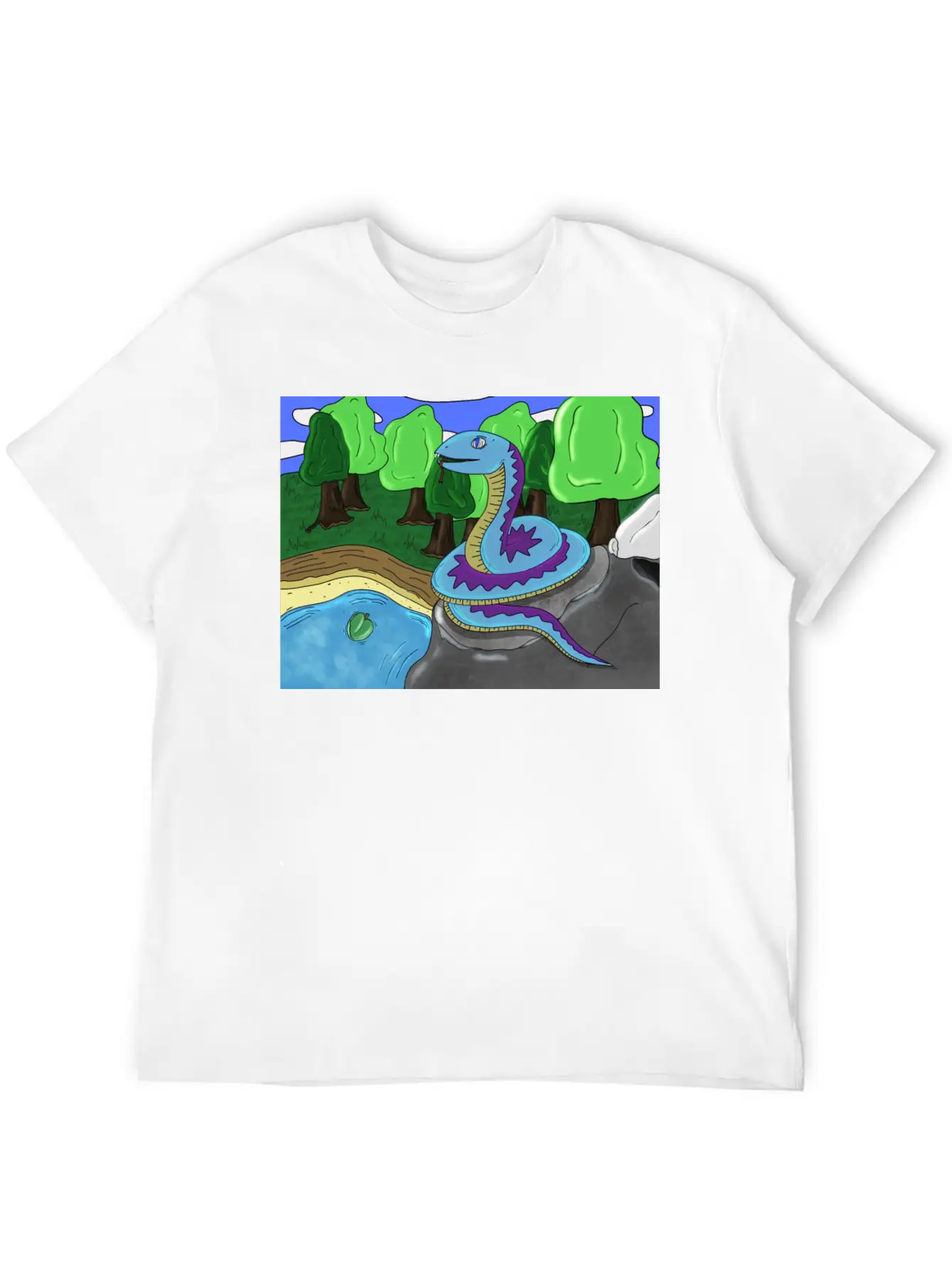 Snake Stylish Everyday T-Shirt – Unisex Basic Cotton Tee