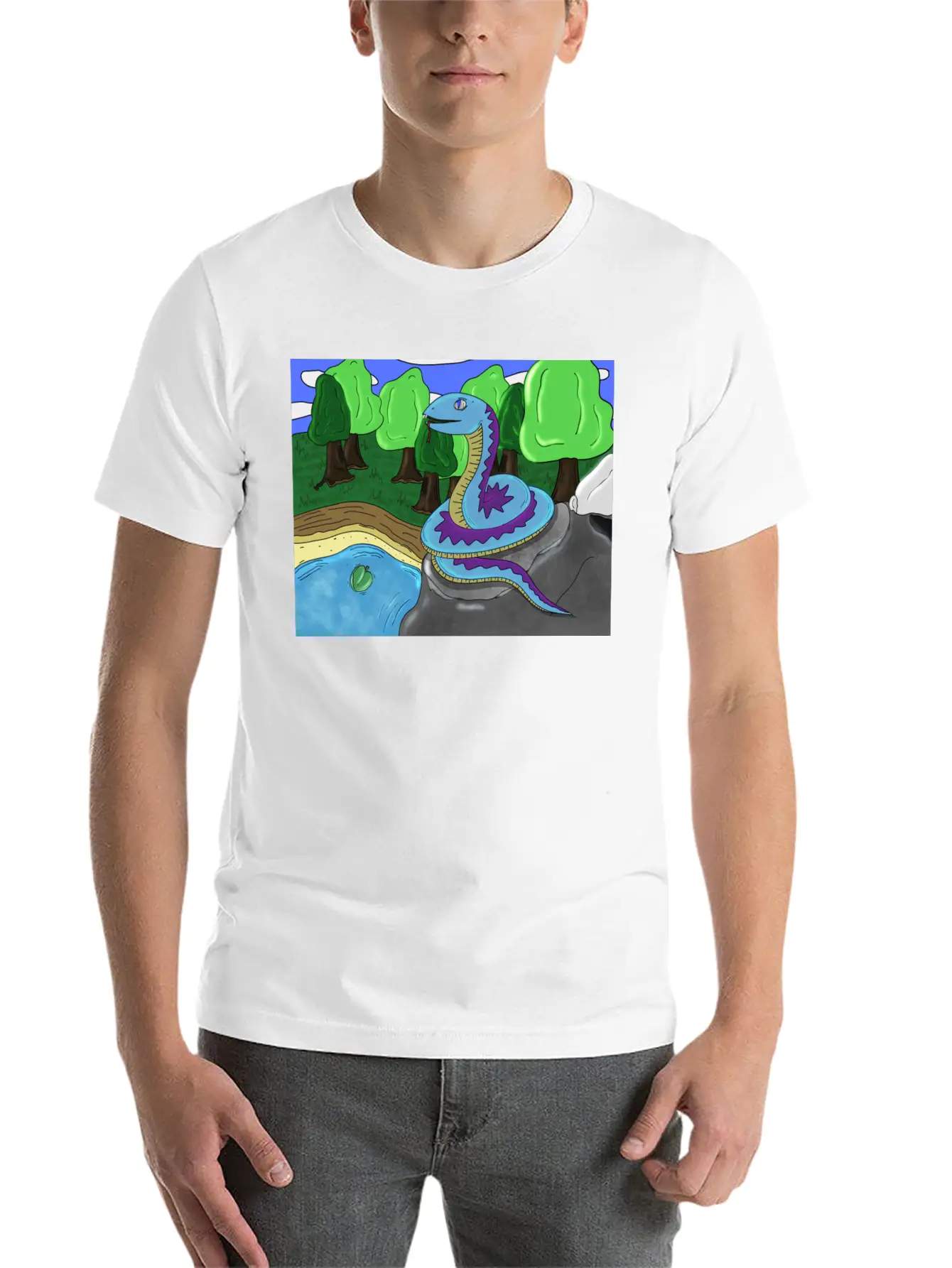 Snake Stylish Everyday T-Shirt – Unisex Basic Cotton Tee