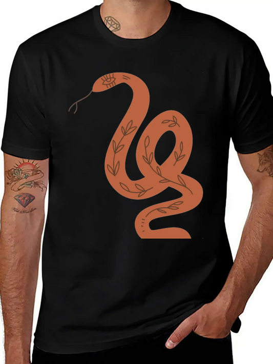 Snake Unisex Short Sleeve Soft Cotton T-Shirt – Casual Everyday Wear