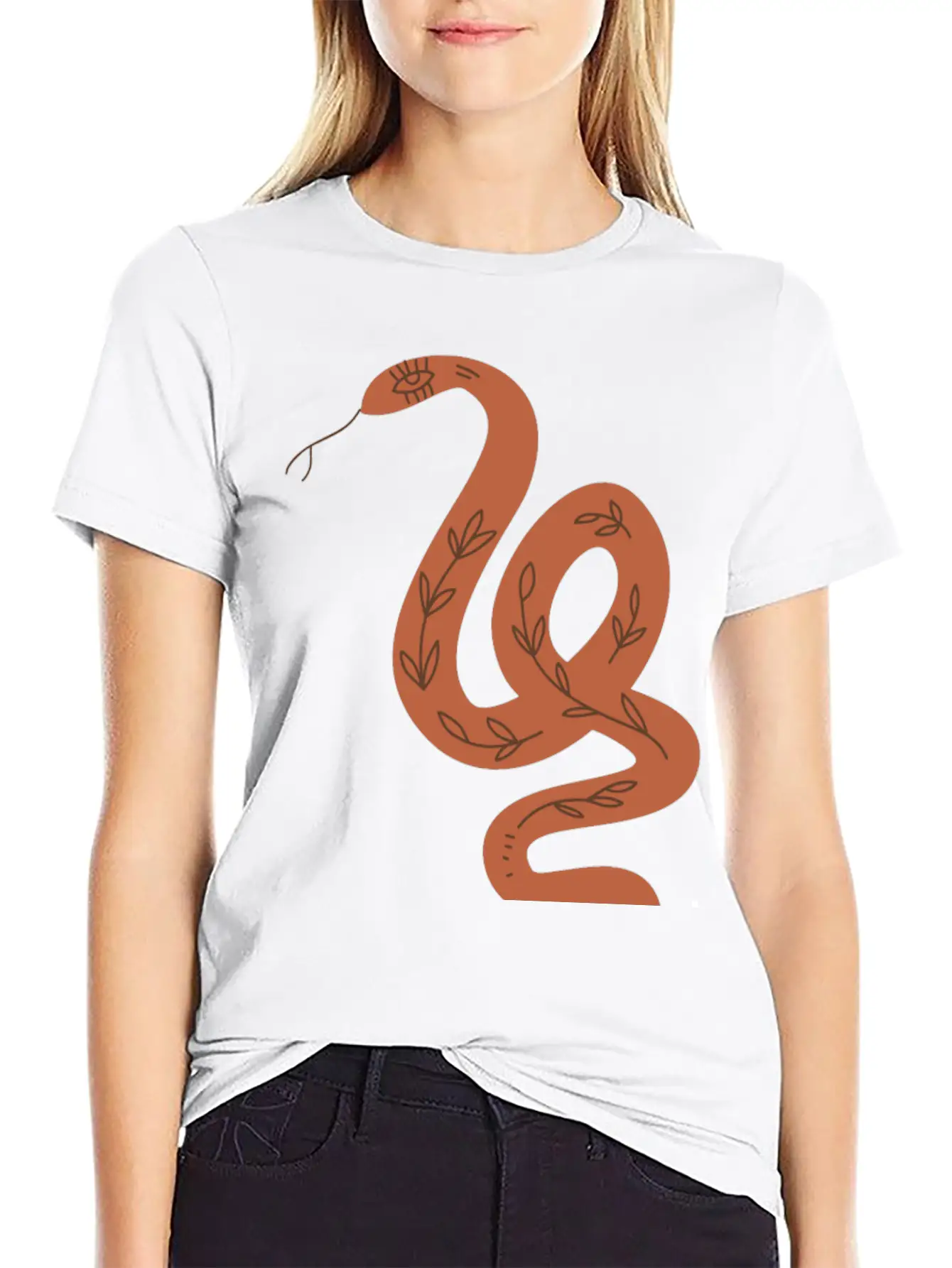 Snake Unisex Short Sleeve Soft Cotton T-Shirt – Casual Everyday Wear