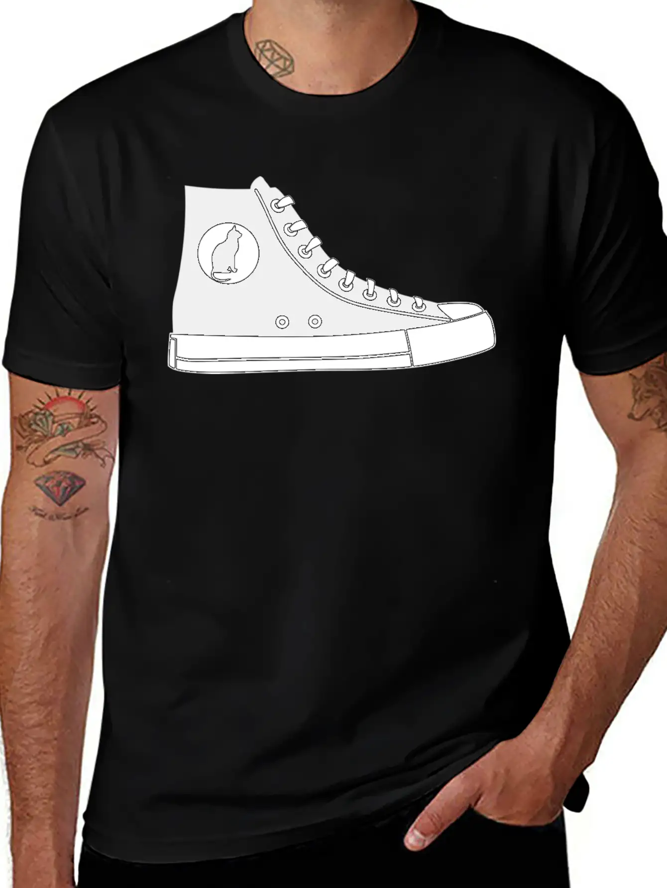 Sneaker Stylish Everyday T-Shirt – Unisex Basic Cotton Tee