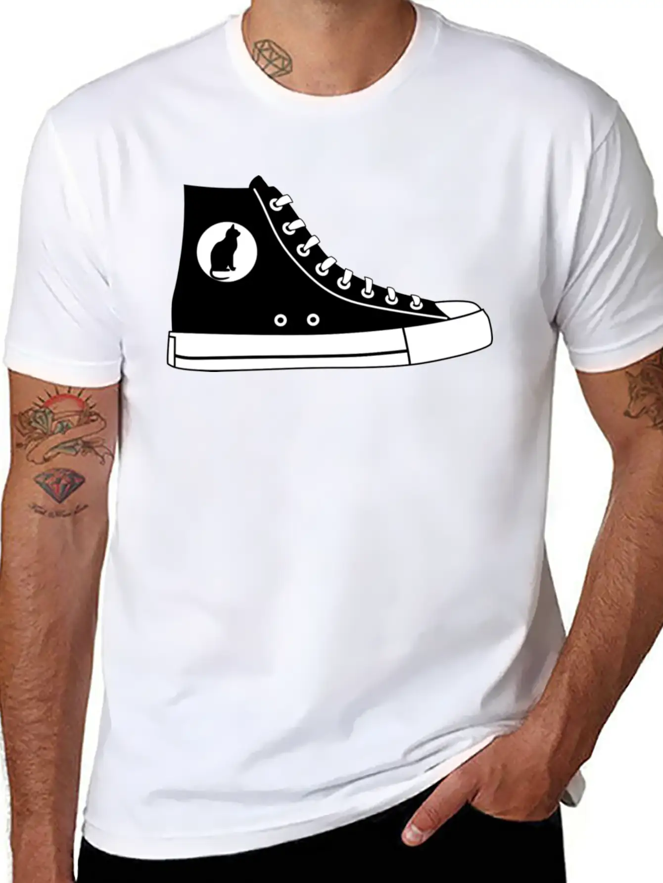 Sneaker Stylish Everyday T-Shirt – Unisex Basic Cotton Tee