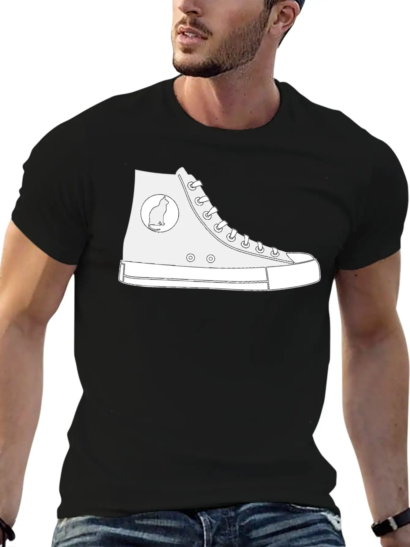 Sneaker Stylish Everyday T-Shirt – Unisex Basic Cotton Tee