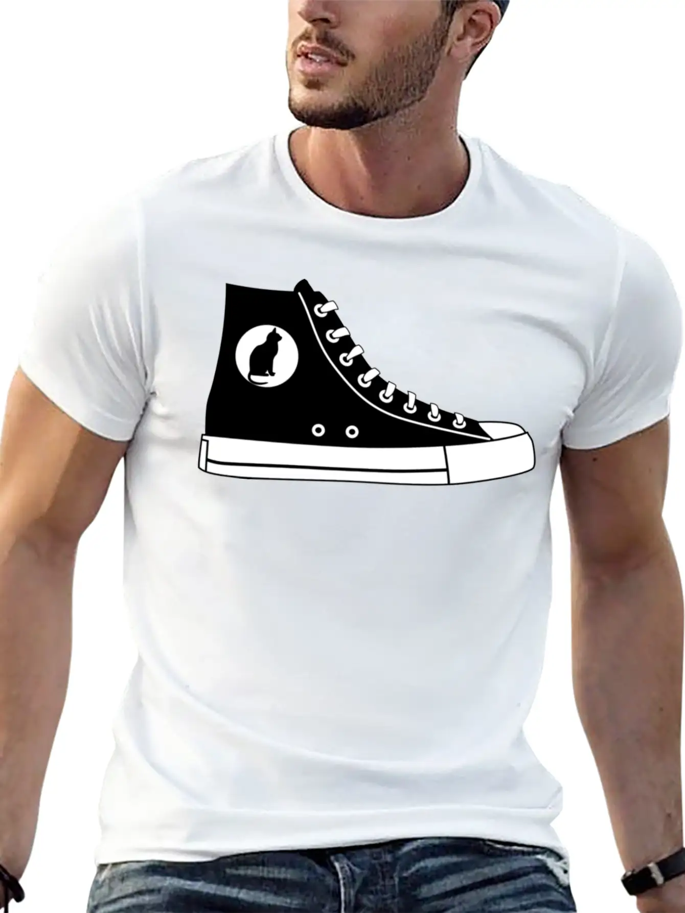 Sneaker Stylish Everyday T-Shirt – Unisex Basic Cotton Tee