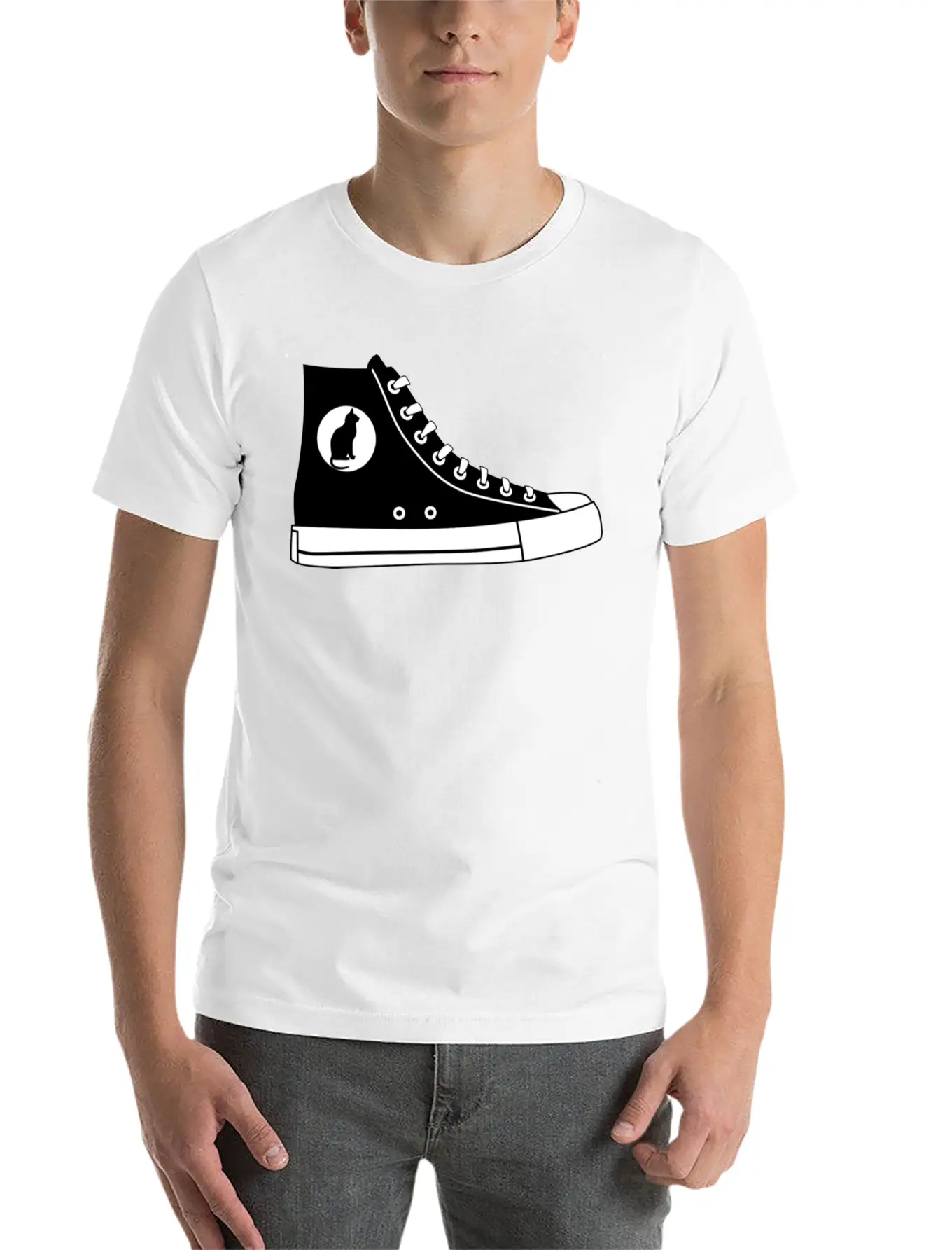 Sneaker Stylish Everyday T-Shirt – Unisex Basic Cotton Tee