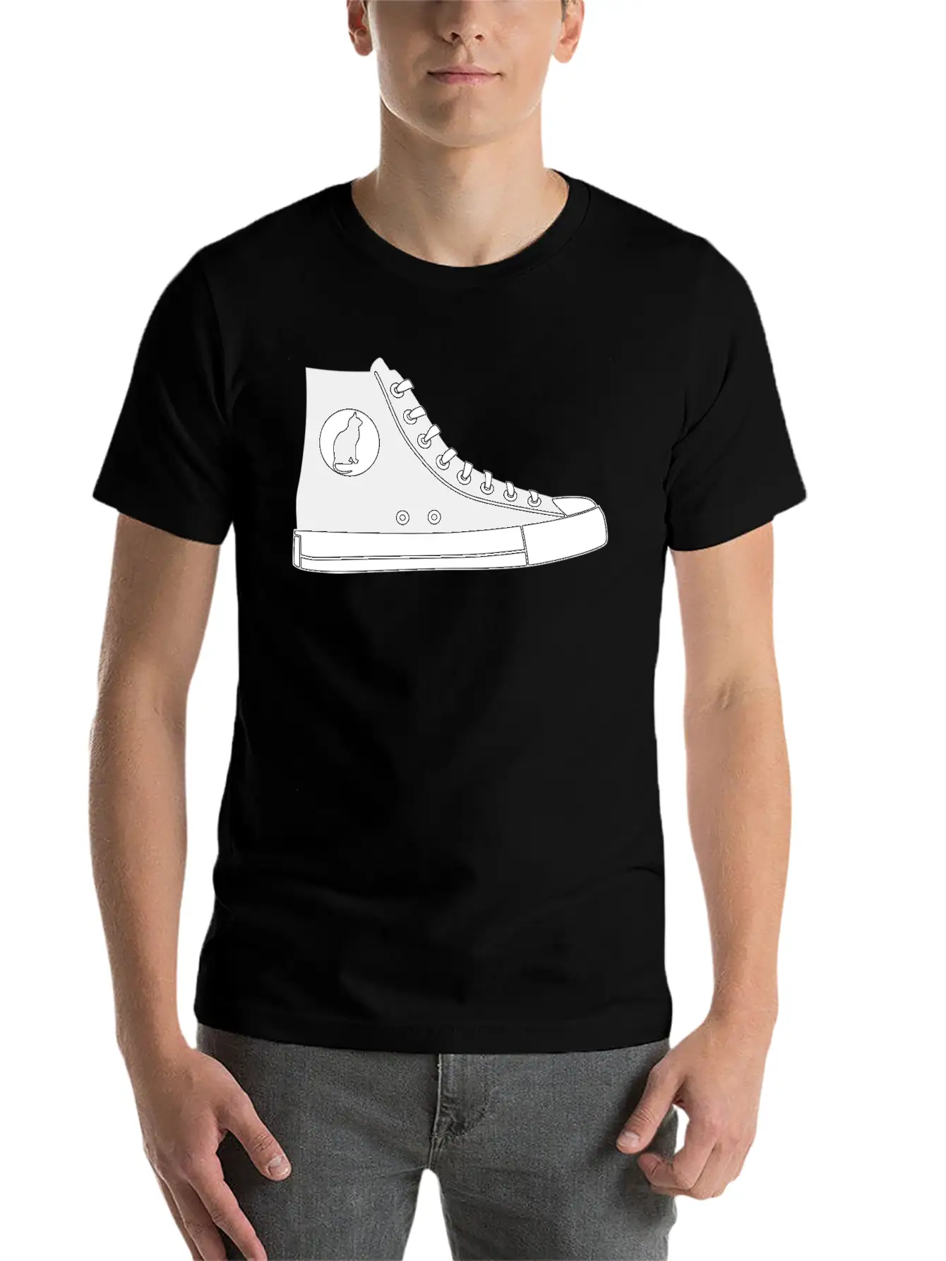 Sneaker Stylish Everyday T-Shirt – Unisex Basic Cotton Tee
