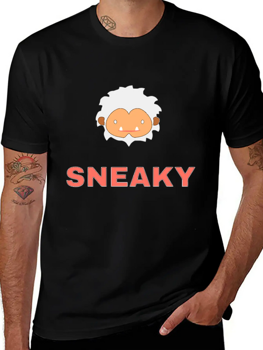 Sneaky Sasquatch Head Unisex Short Sleeve Soft Cotton T-Shirt – Casual Everyday Wear