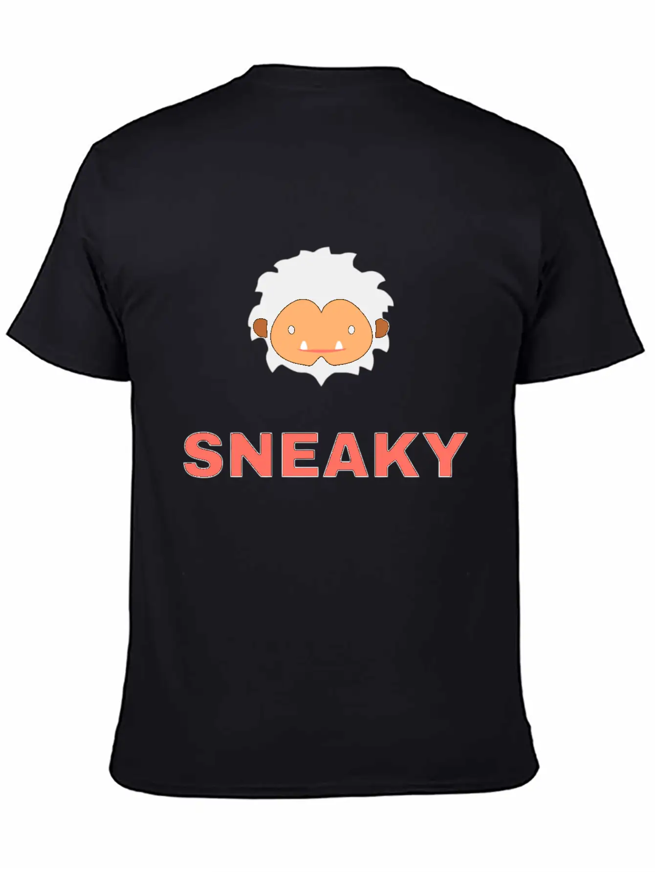 Sneaky Sasquatch Head Unisex Short Sleeve Soft Cotton T-Shirt – Casual Everyday Wear