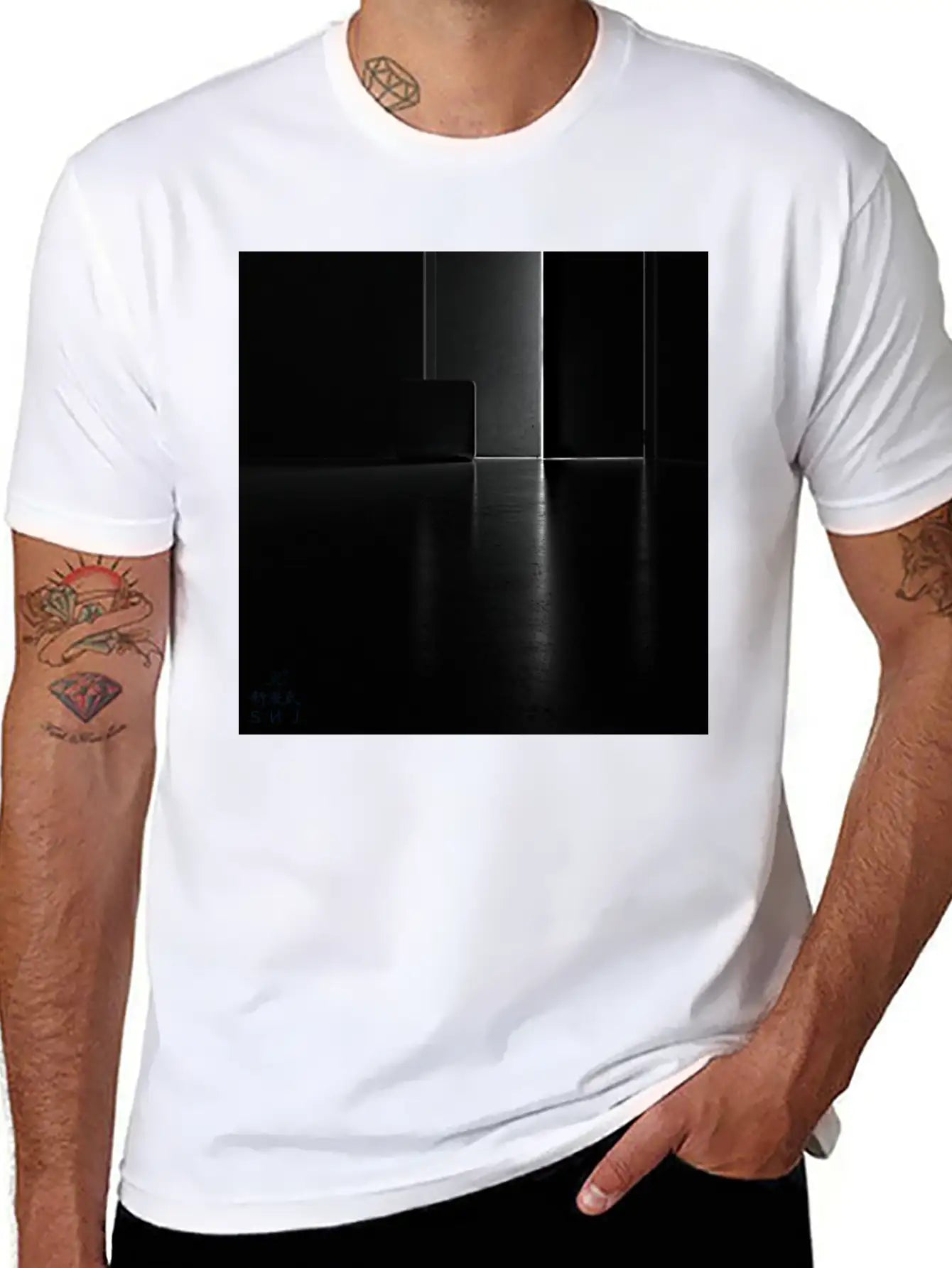 SNJ - Lighting Plan - Cross Stylish Everyday T-Shirt – Unisex Basic Cotton Tee