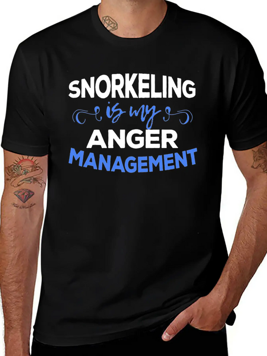 Snorkeler - Snorkeling Is My Anger Management Timeless Short Sleeve Tee – Comfy And Minimalist Design