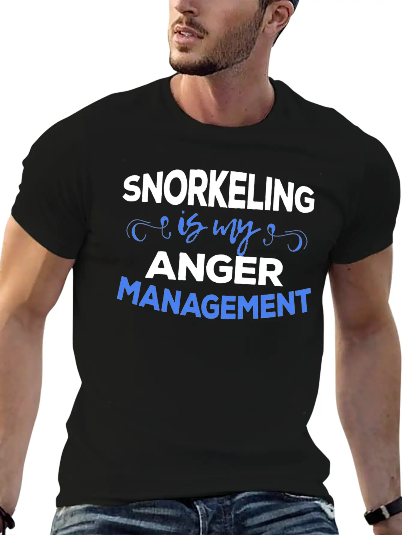 Snorkeler - Snorkeling Is My Anger Management Timeless Short Sleeve Tee – Comfy And Minimalist Design
