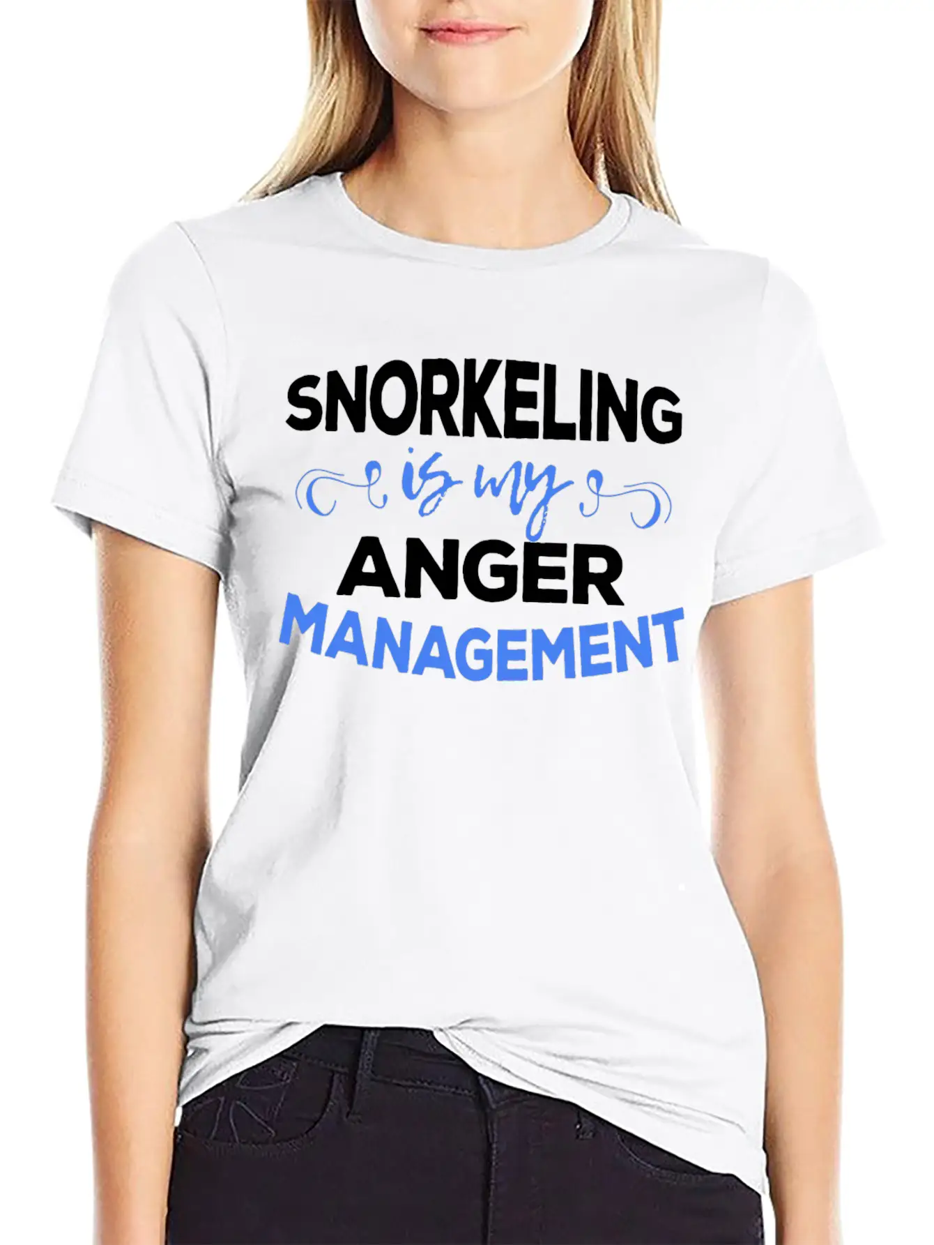 Snorkeler - Snorkeling Is My Anger Management Timeless Short Sleeve Tee – Comfy And Minimalist Design