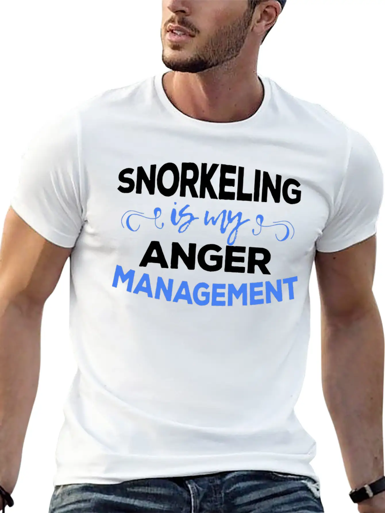 Snorkeler - Snorkeling Is My Anger Management Timeless Short Sleeve Tee – Comfy And Minimalist Design