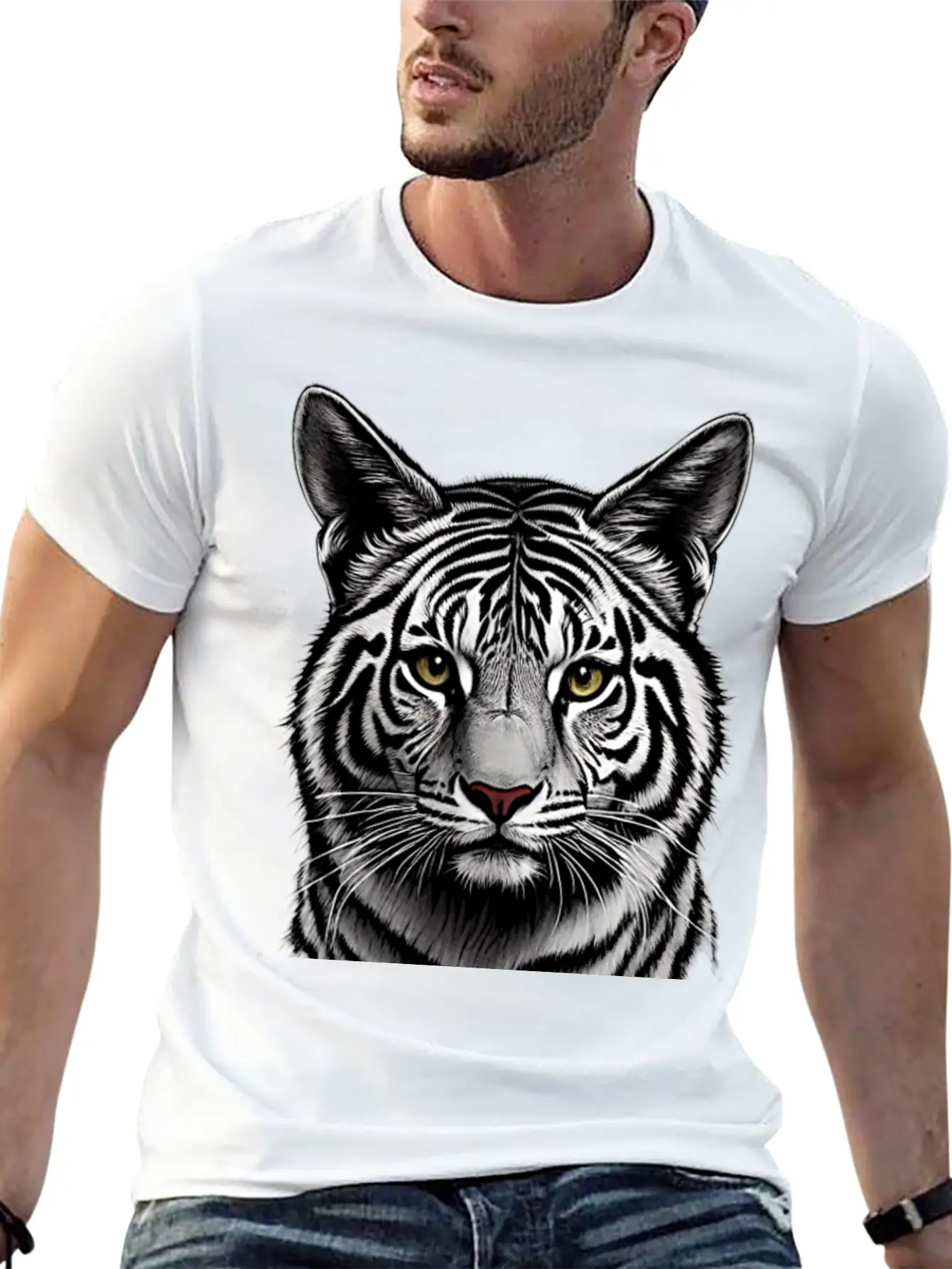 Snow Tiger Timeless Short Sleeve Tee – Comfy And Minimalist Design