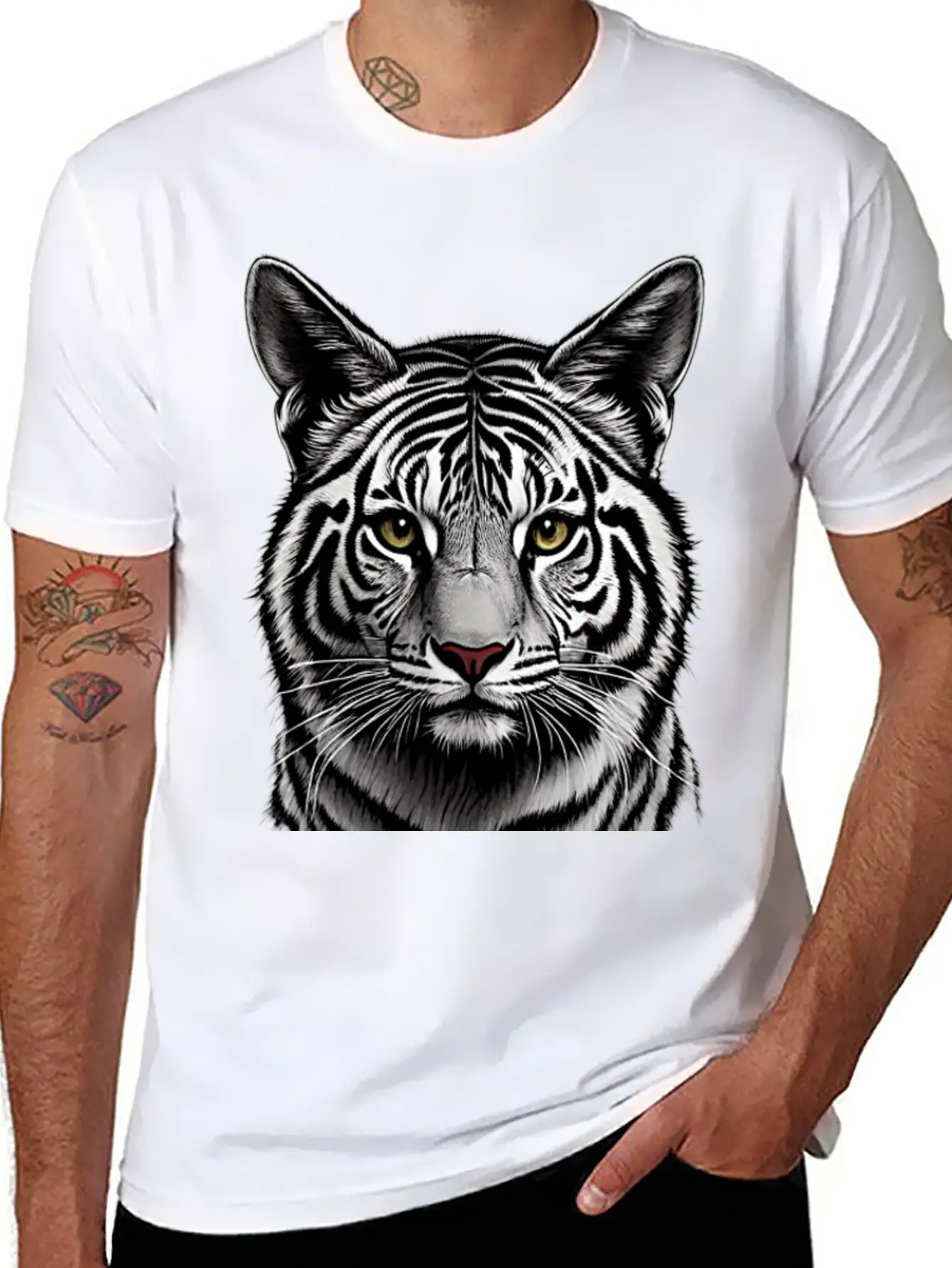 Snow Tiger Timeless Short Sleeve Tee – Comfy And Minimalist Design