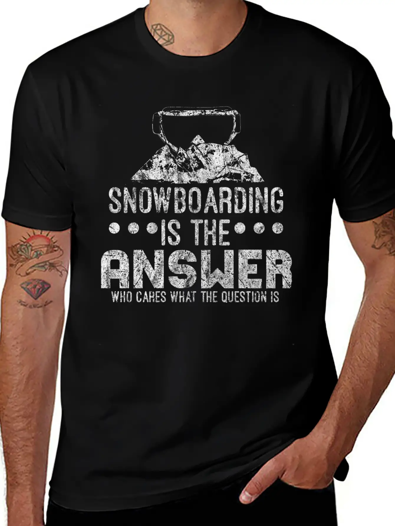 Snowboard Winter Basic Graphic T-Shirt – Daily Comfort In Soft Cotton