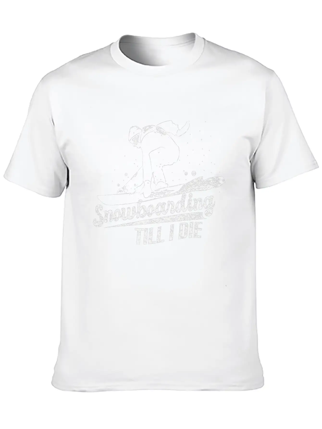 Snowboard Winter Stylish Everyday T-Shirt – Unisex Basic Cotton Tee