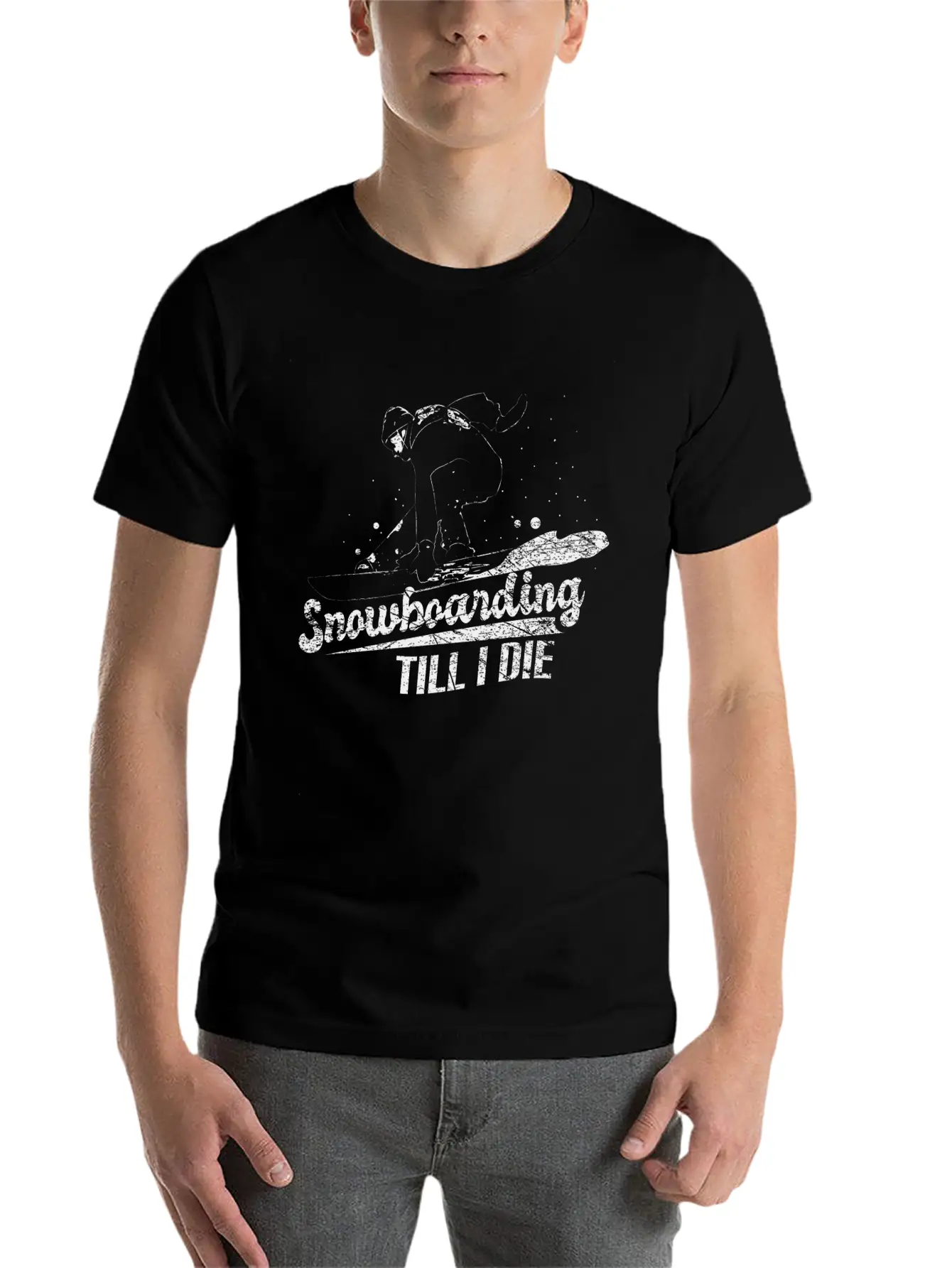 Snowboard Winter Stylish Everyday T-Shirt – Unisex Basic Cotton Tee