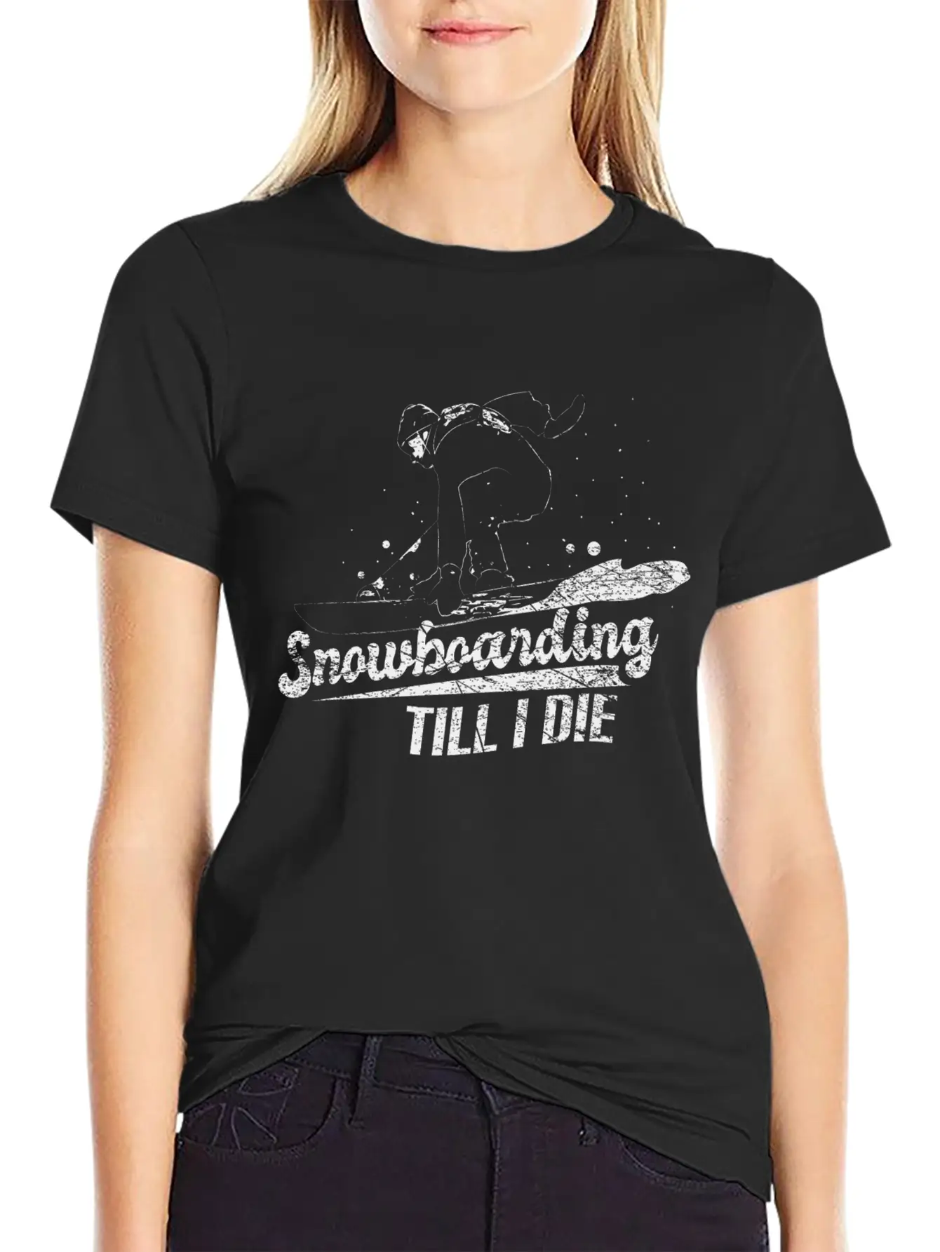 Snowboard Winter Stylish Everyday T-Shirt – Unisex Basic Cotton Tee