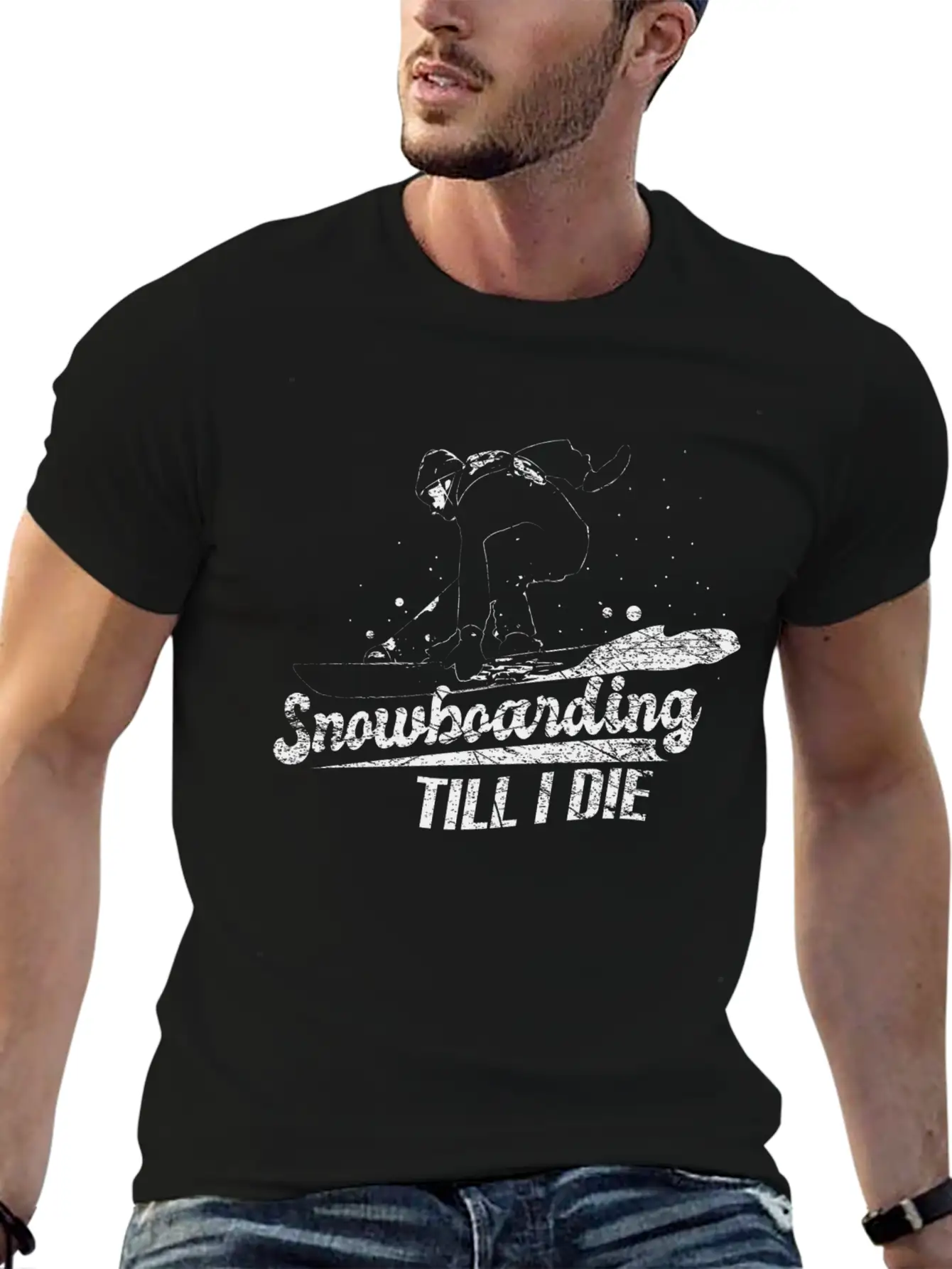 Snowboard Winter Stylish Everyday T-Shirt – Unisex Basic Cotton Tee