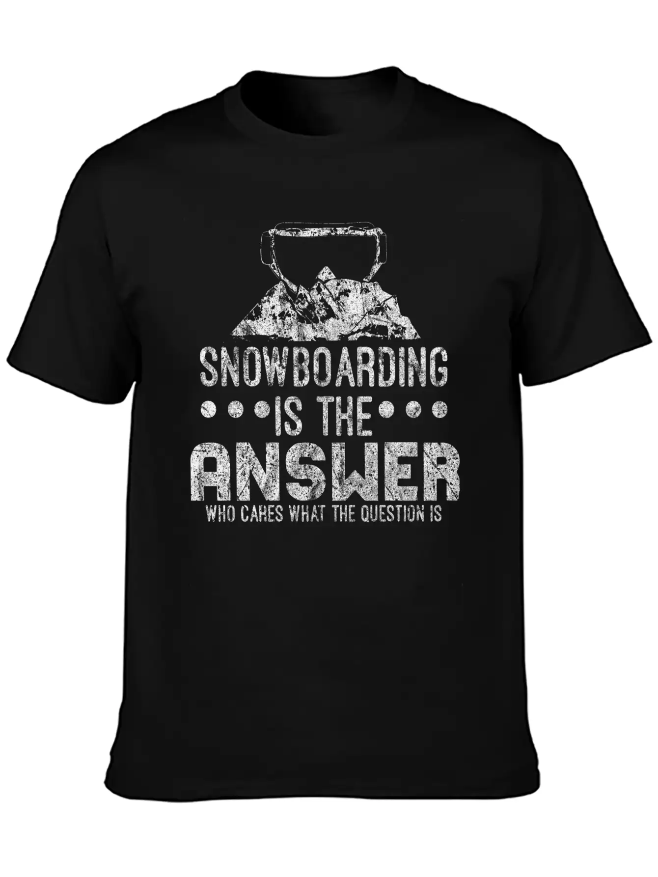 Snowboard Winter Unisex Short Sleeve Soft Cotton T-Shirt – Casual Everyday Wear