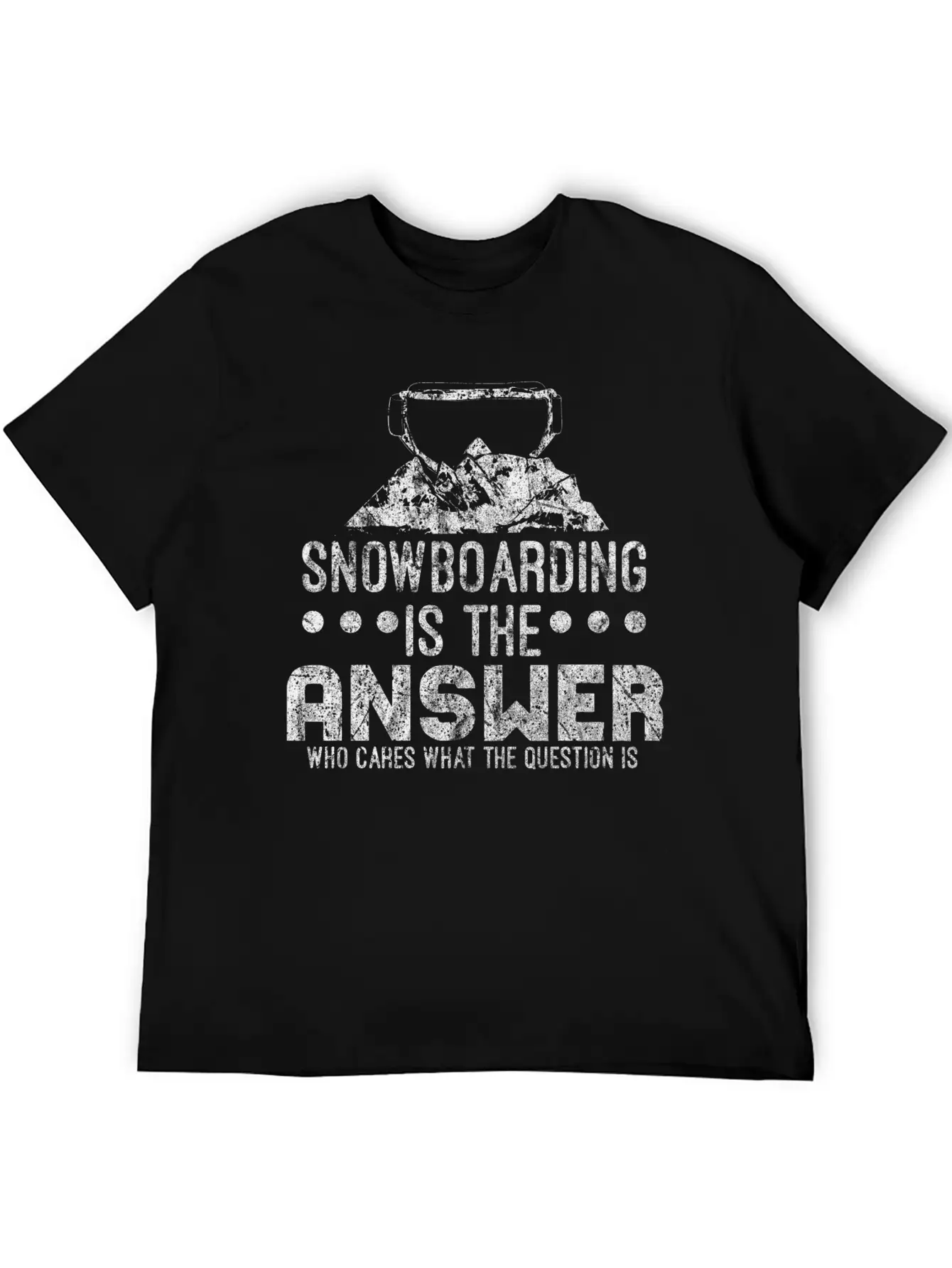 Snowboard Winter Unisex Short Sleeve Soft Cotton T-Shirt – Casual Everyday Wear