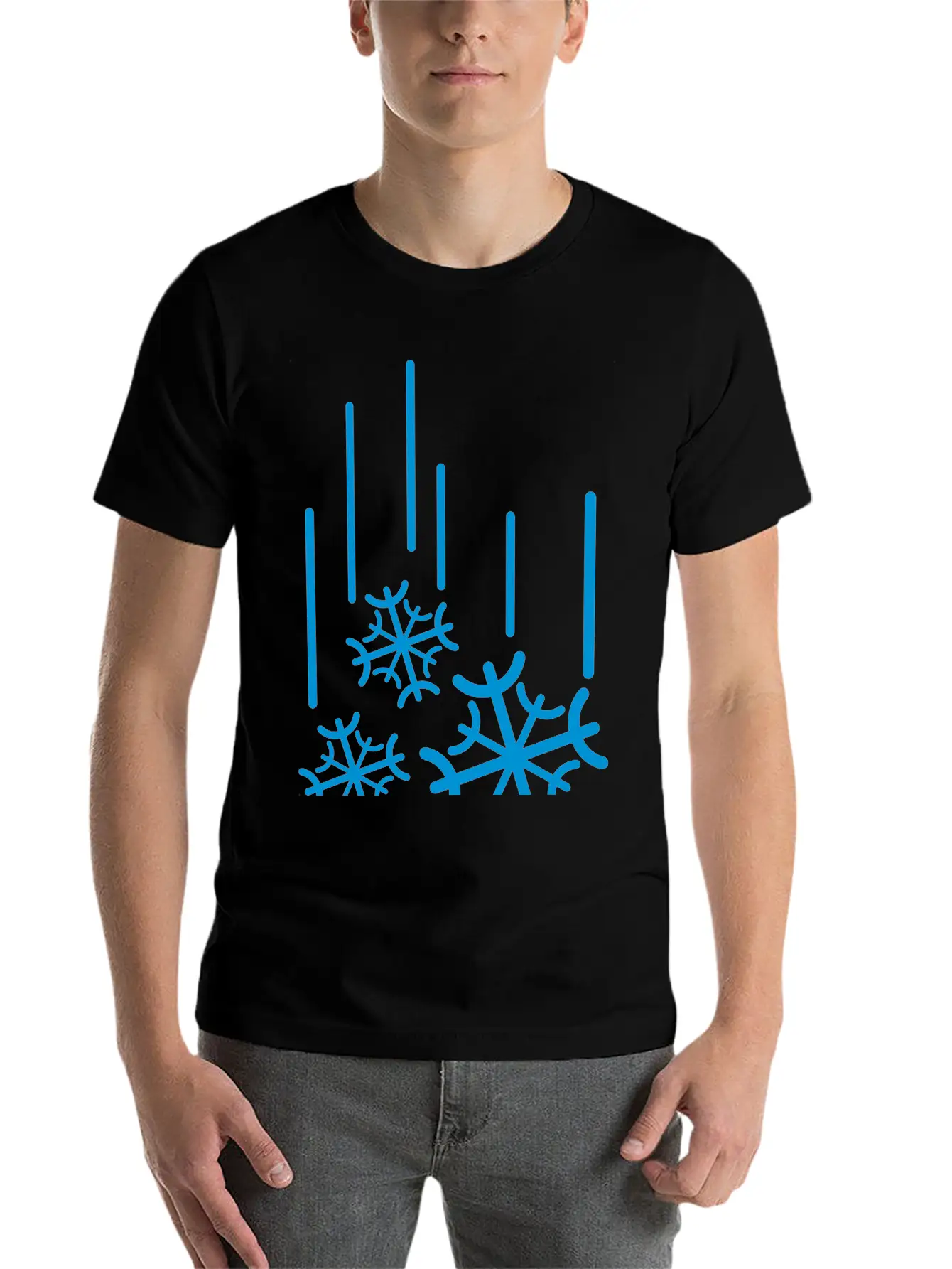 Snowflocken_fallen__f1 Stylish Everyday T-Shirt – Unisex Basic Cotton Tee