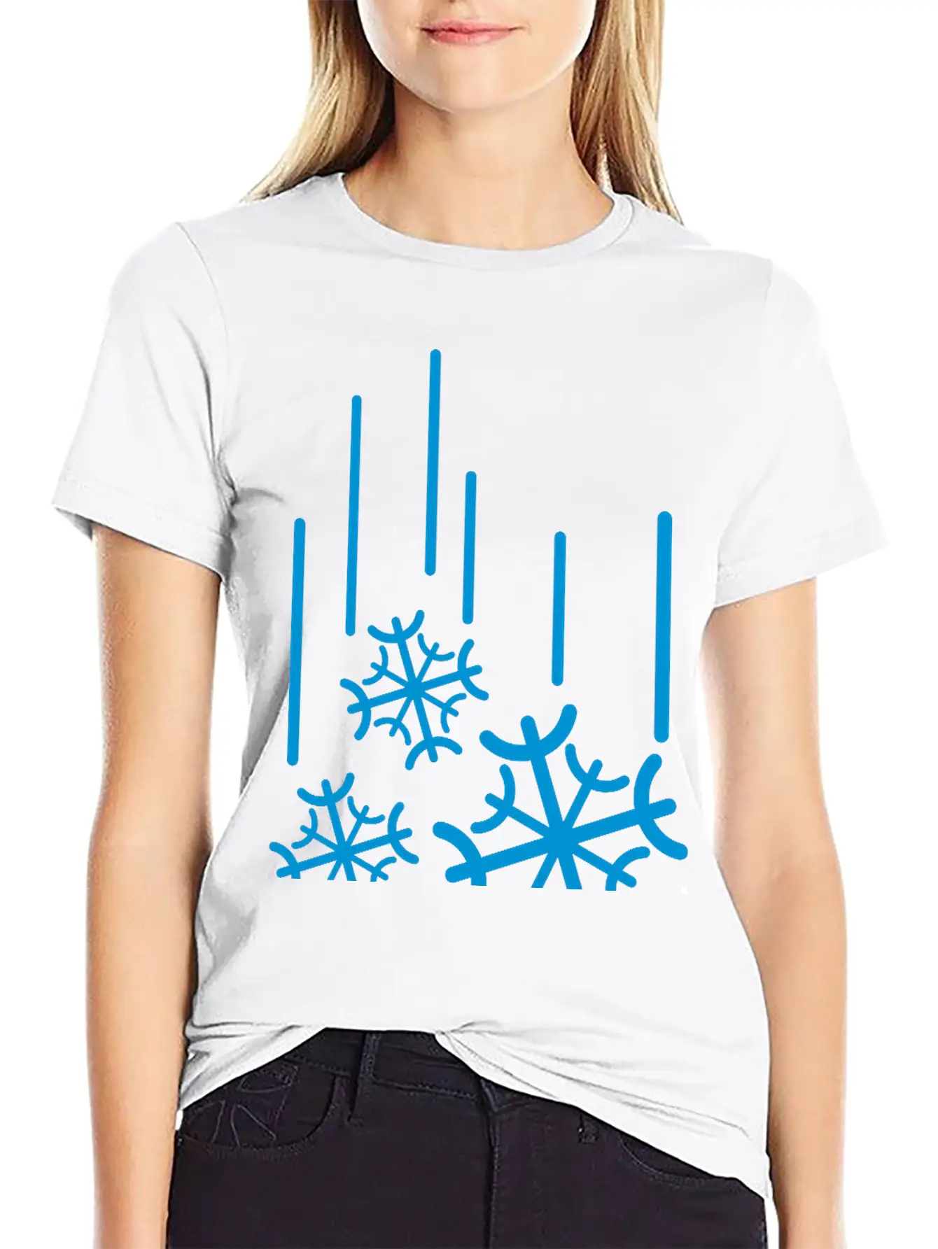 Snowflocken_fallen__f1 Stylish Everyday T-Shirt – Unisex Basic Cotton Tee