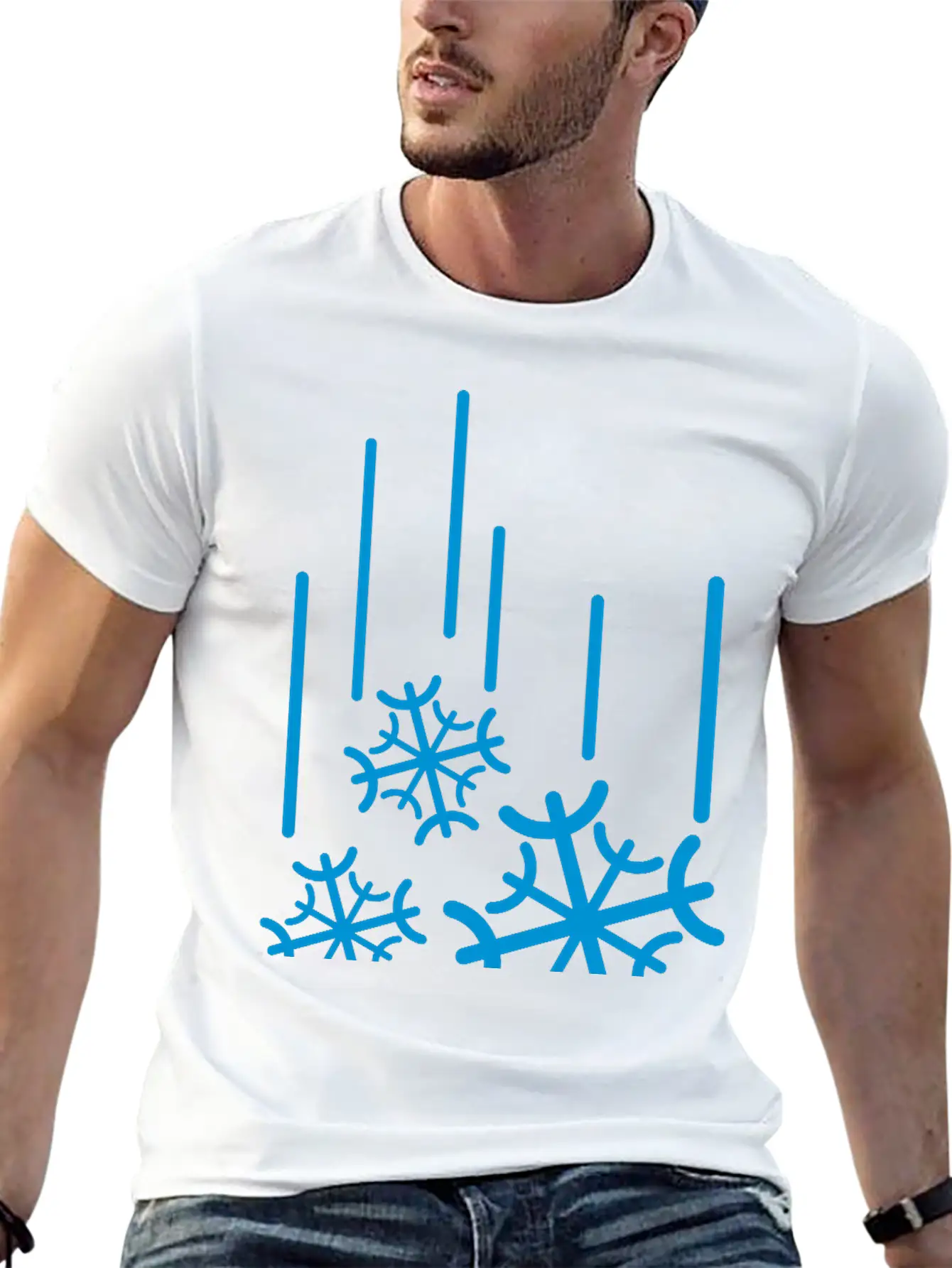 Snowflocken_fallen__f1 Stylish Everyday T-Shirt – Unisex Basic Cotton Tee