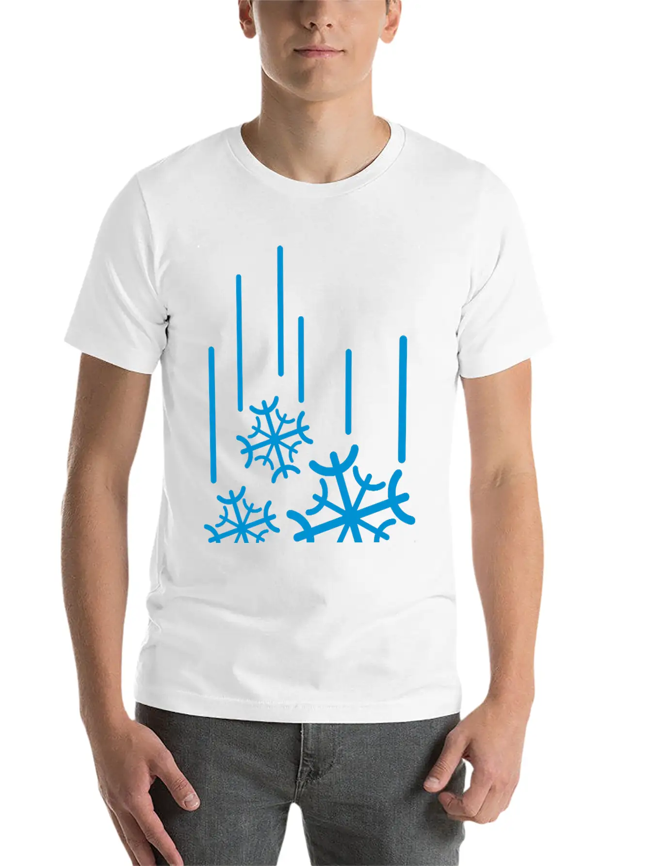 Snowflocken_fallen__f1 Stylish Everyday T-Shirt – Unisex Basic Cotton Tee
