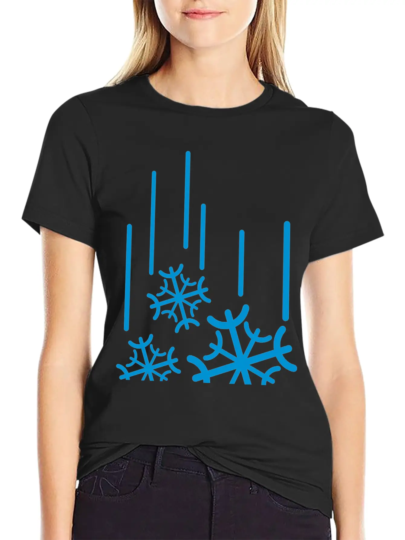 Snowflocken_fallen__f1 Stylish Everyday T-Shirt – Unisex Basic Cotton Tee