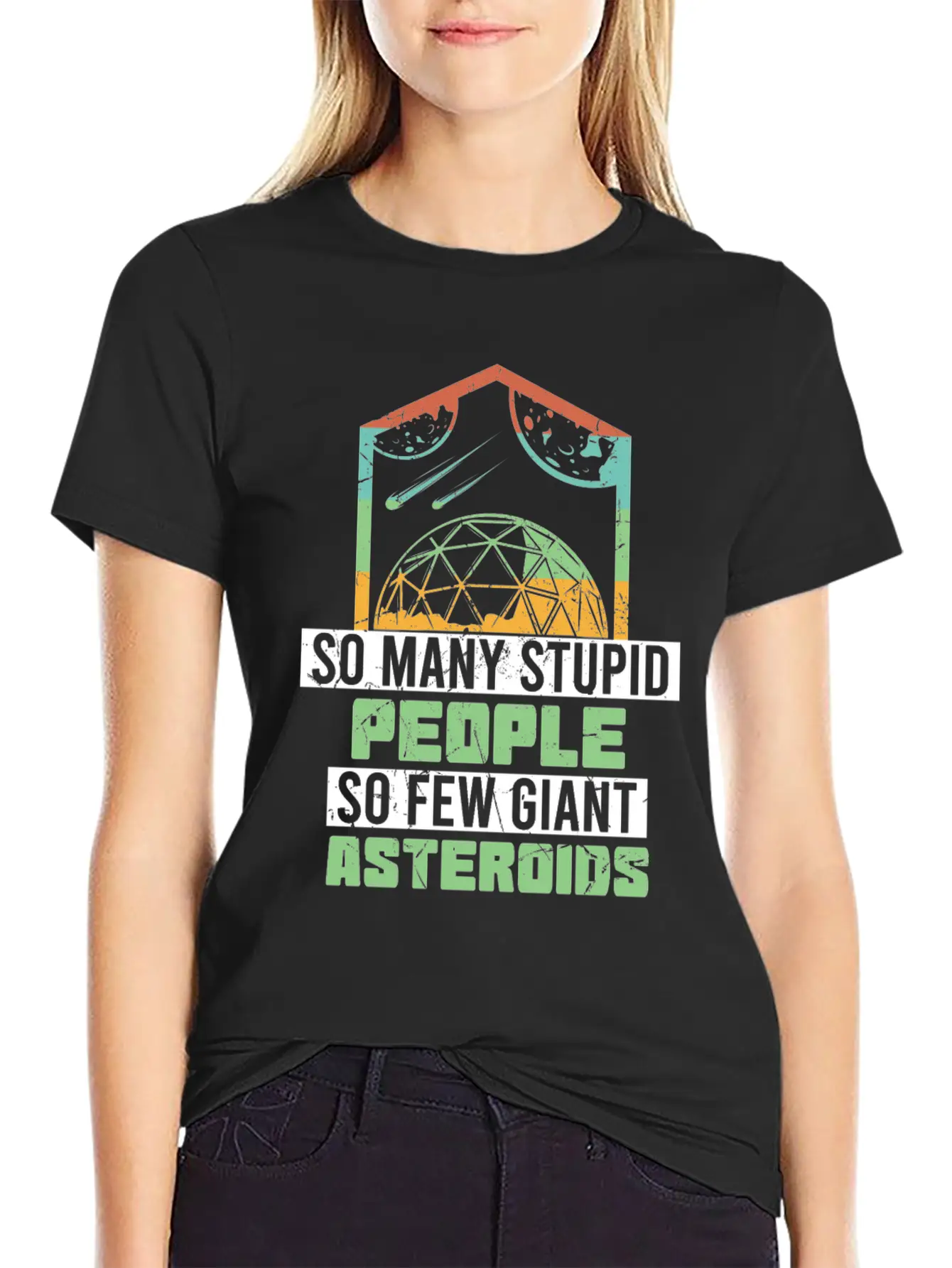So Many Stupid People So Few Asteroids Unisex Short Sleeve Soft Cotton T-Shirt – Casual Everyday Wear
