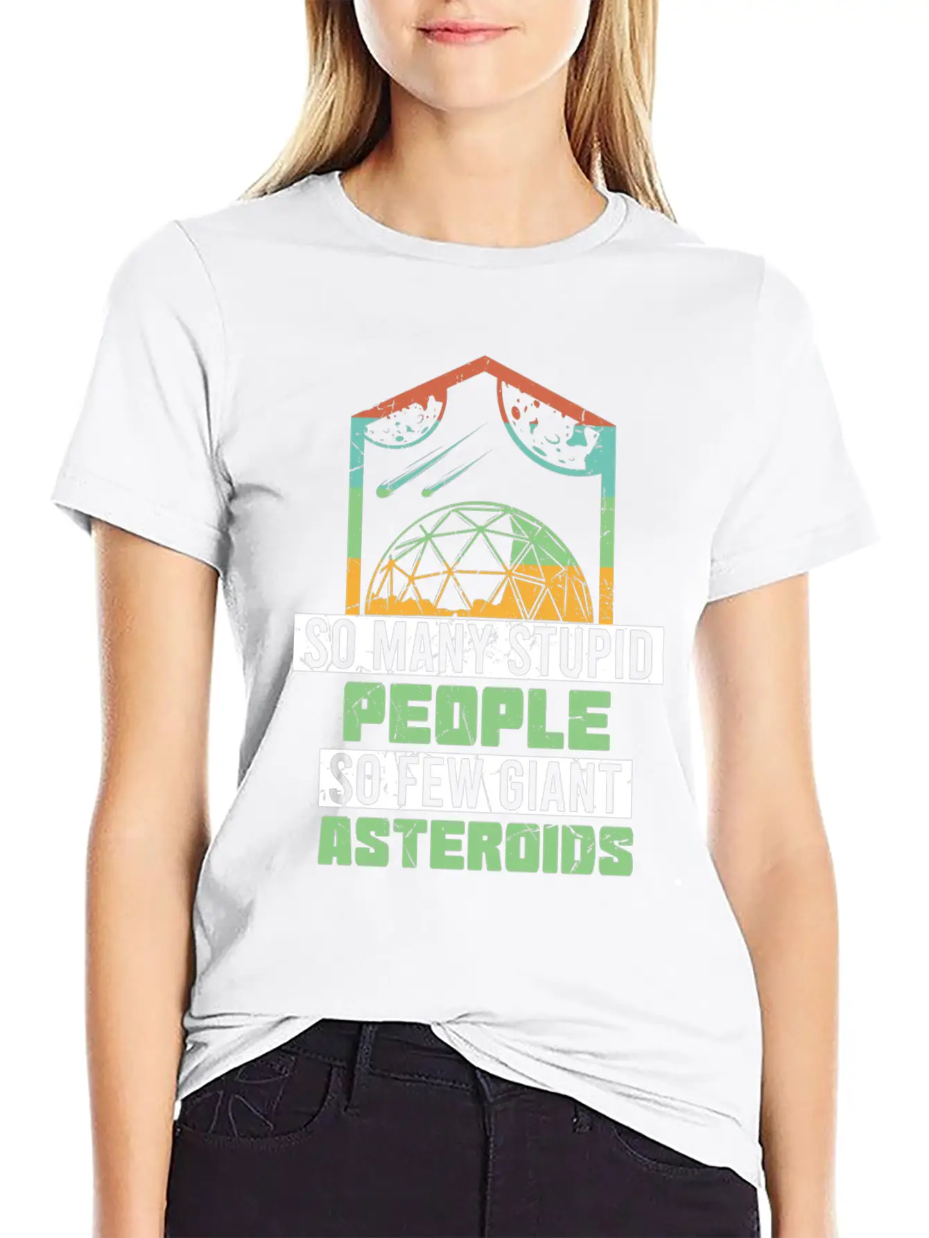 So Many Stupid People So Few Asteroids Unisex Short Sleeve Soft Cotton T-Shirt – Casual Everyday Wear