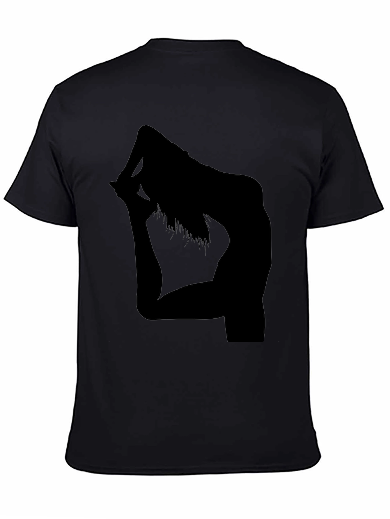 Yoga Silhouette Black T-Shirt