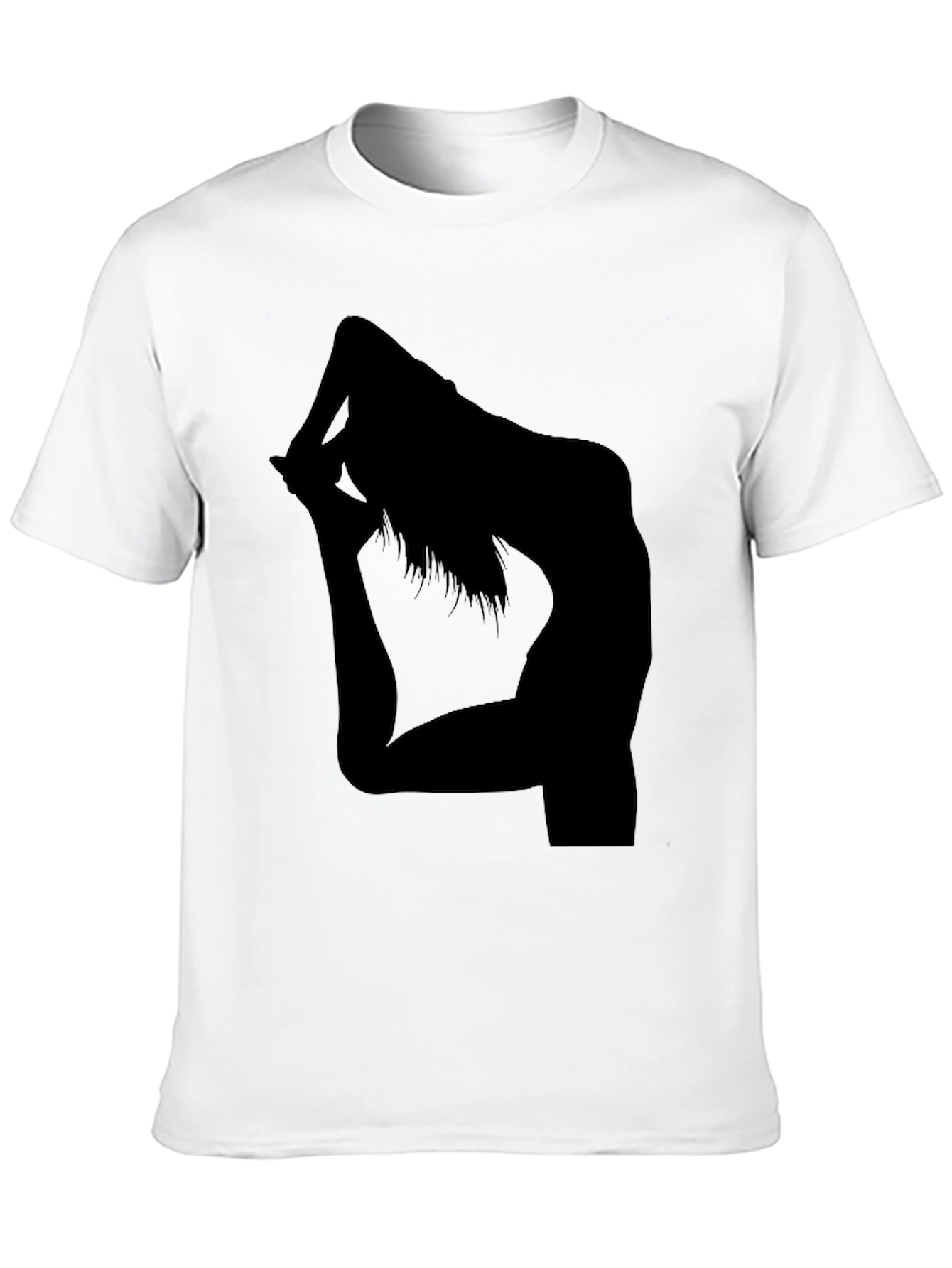 Yoga Silhouette Black T-Shirt