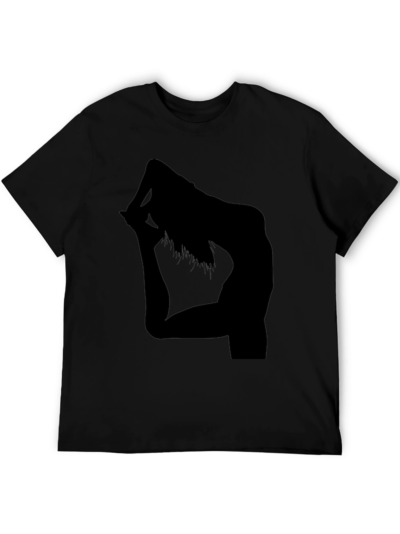 Yoga Silhouette Black T-Shirt