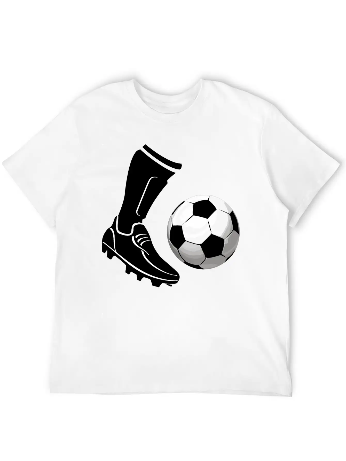 Soccer_03 Unisex Short Sleeve Soft Cotton T-Shirt – Casual Everyday Wear