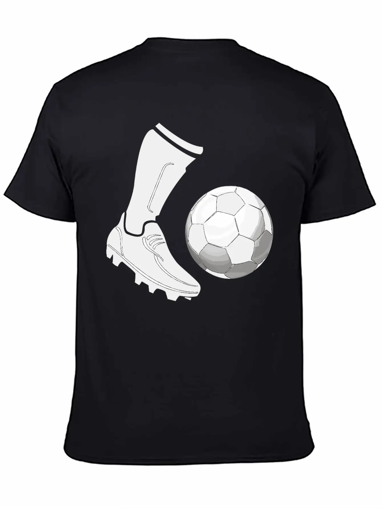 Soccer_03 Unisex Short Sleeve Soft Cotton T-Shirt – Casual Everyday Wear