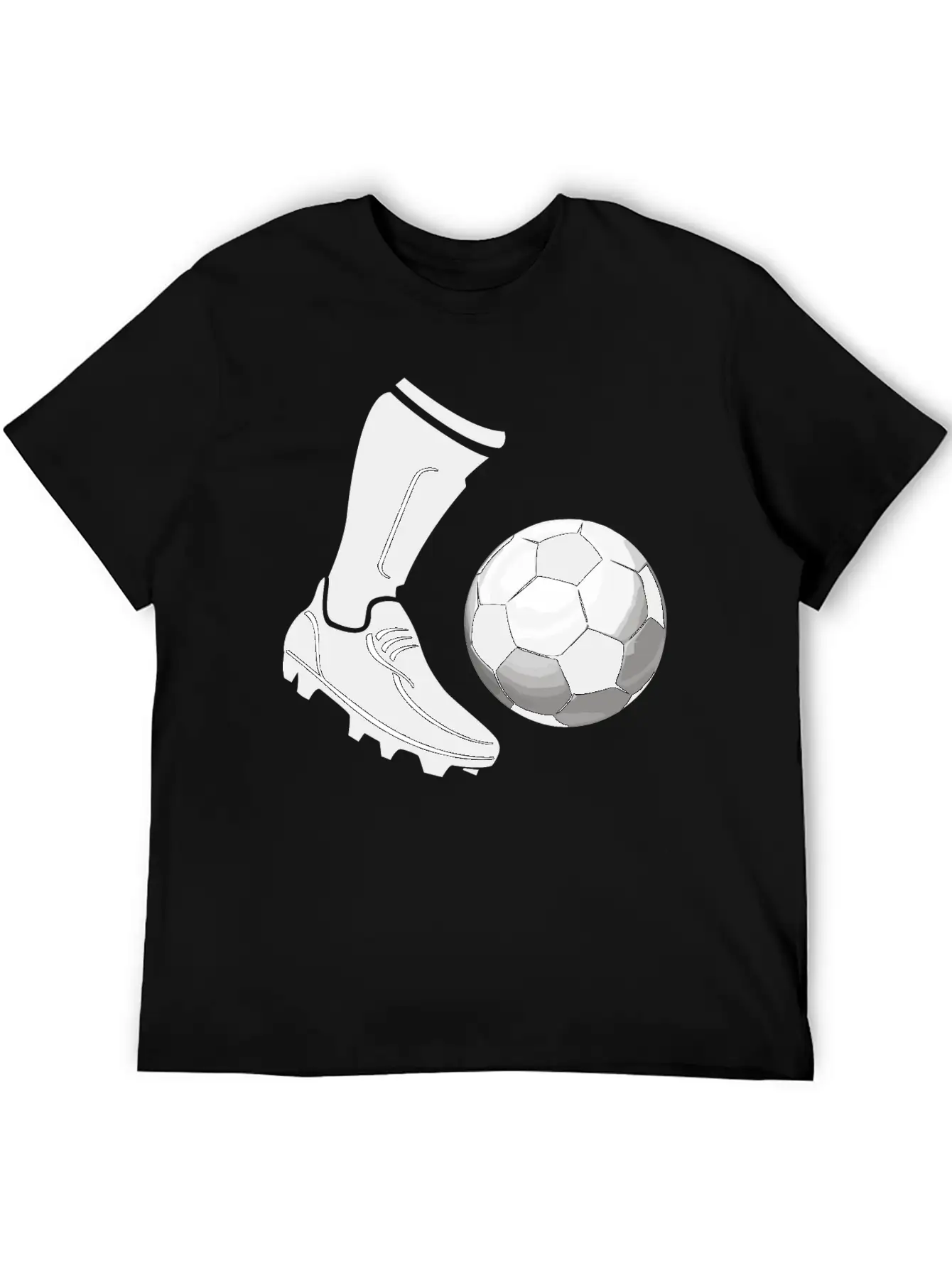 Soccer_03 Unisex Short Sleeve Soft Cotton T-Shirt – Casual Everyday Wear