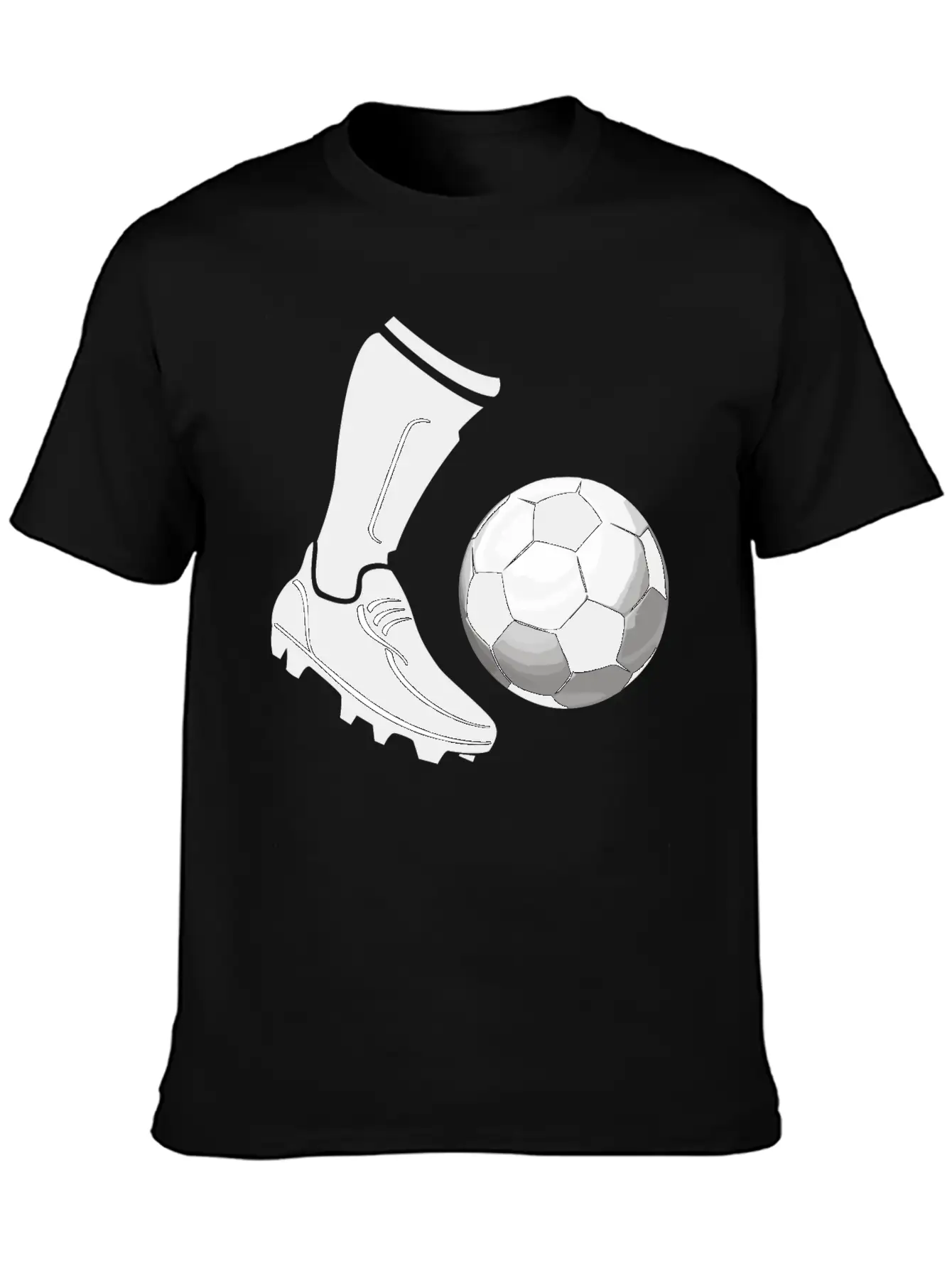 Soccer_03 Unisex Short Sleeve Soft Cotton T-Shirt – Casual Everyday Wear