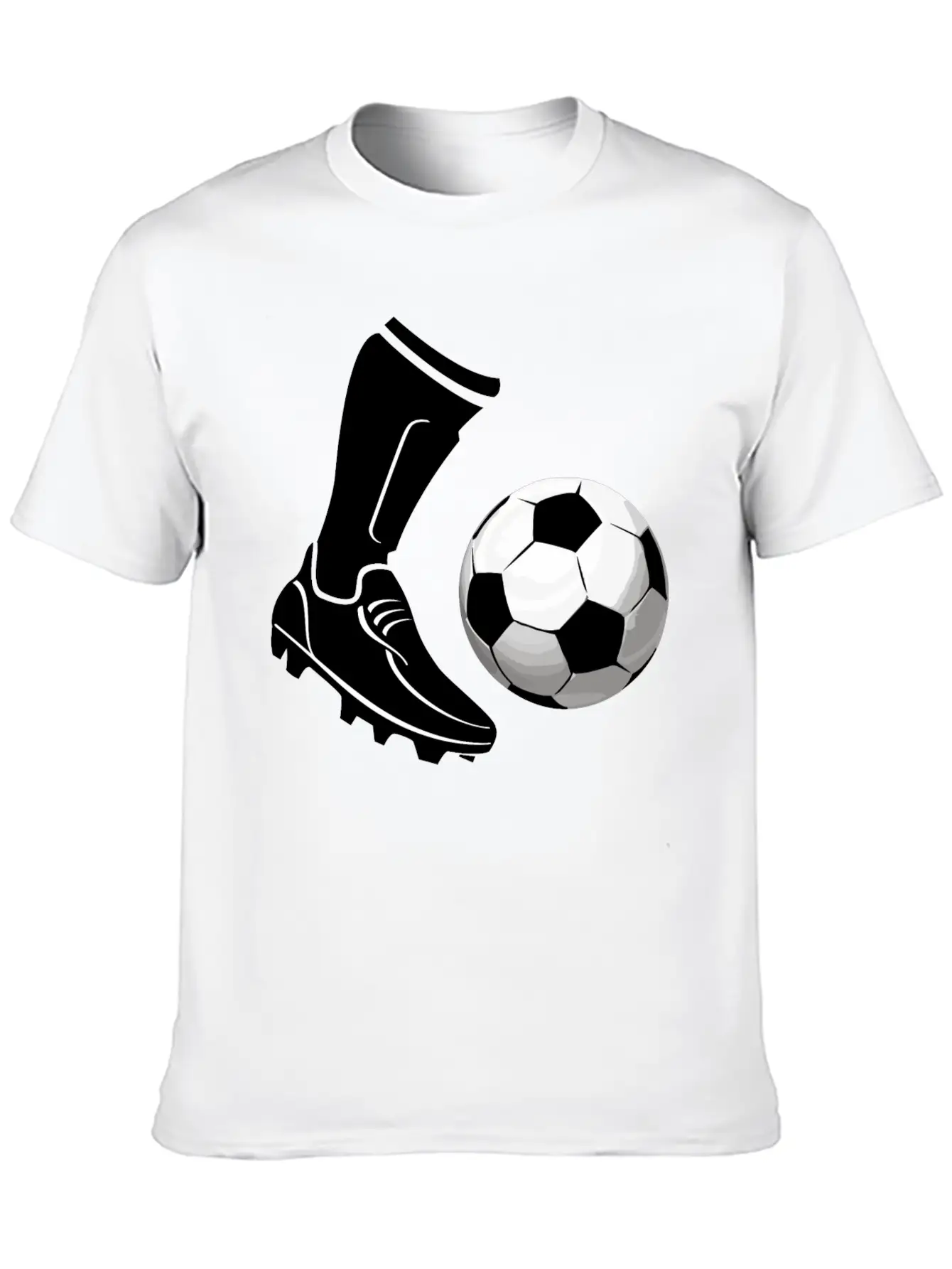 Soccer_03 Unisex Short Sleeve Soft Cotton T-Shirt – Casual Everyday Wear