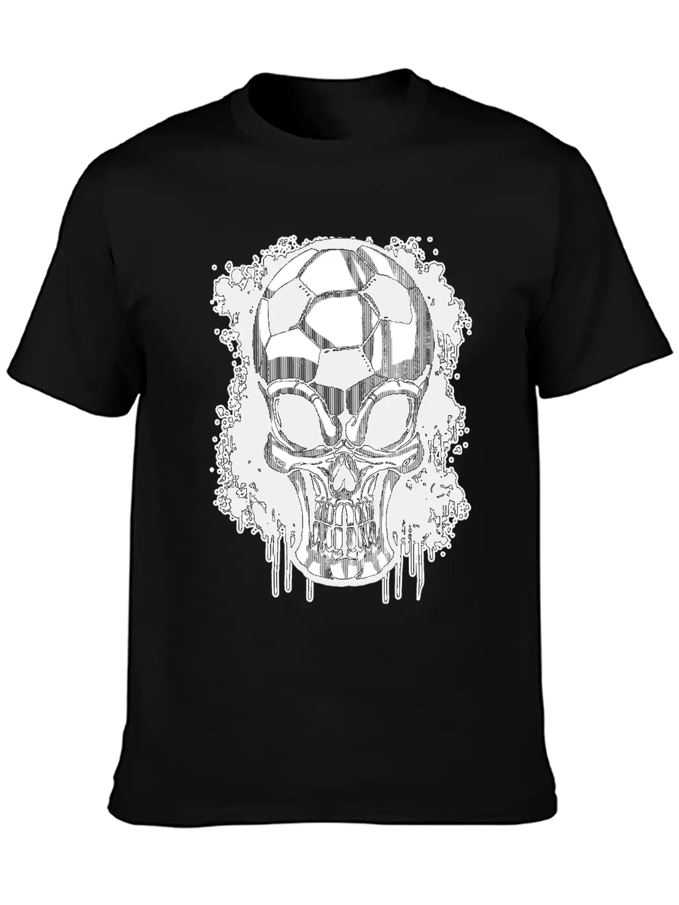 Soccer Ball Skull Sport Goal Game Football Gift Timeless Short Sleeve Tee – Comfy And Minimalist Design