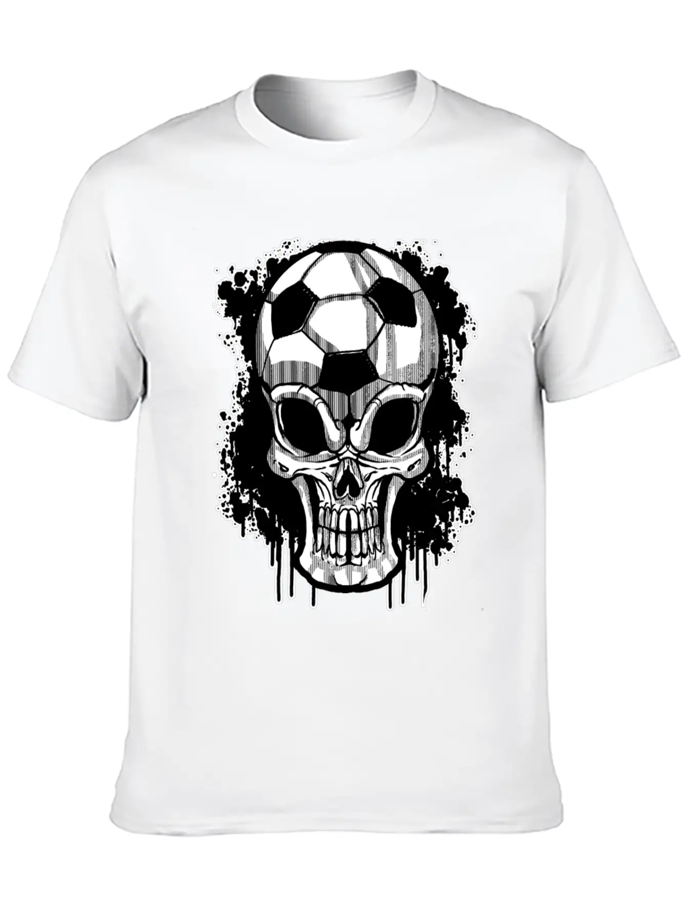 Soccer Ball Skull Sport Goal Game Football Gift Timeless Short Sleeve Tee – Comfy And Minimalist Design