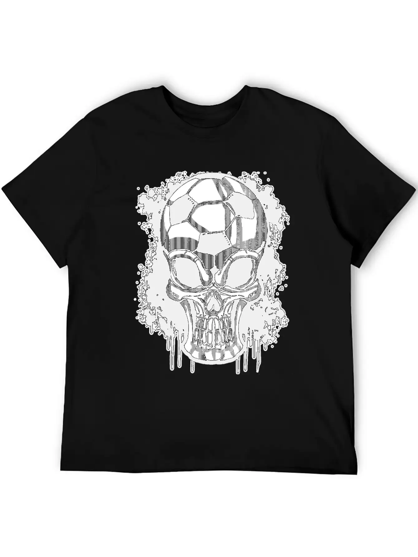 Soccer Ball Skull Sport Goal Game Football Gift Timeless Short Sleeve Tee – Comfy And Minimalist Design