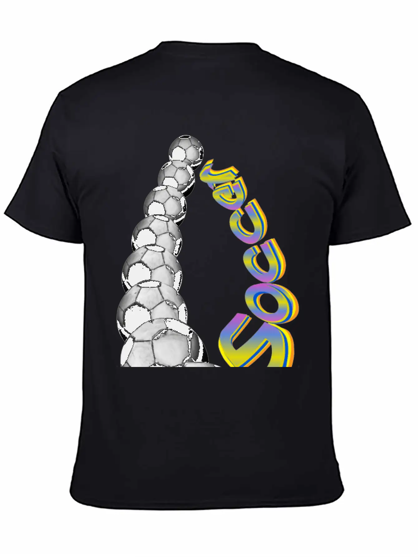 Soccer Balls Comfortable Minimalist Graphic Tee – Summer Style Essential